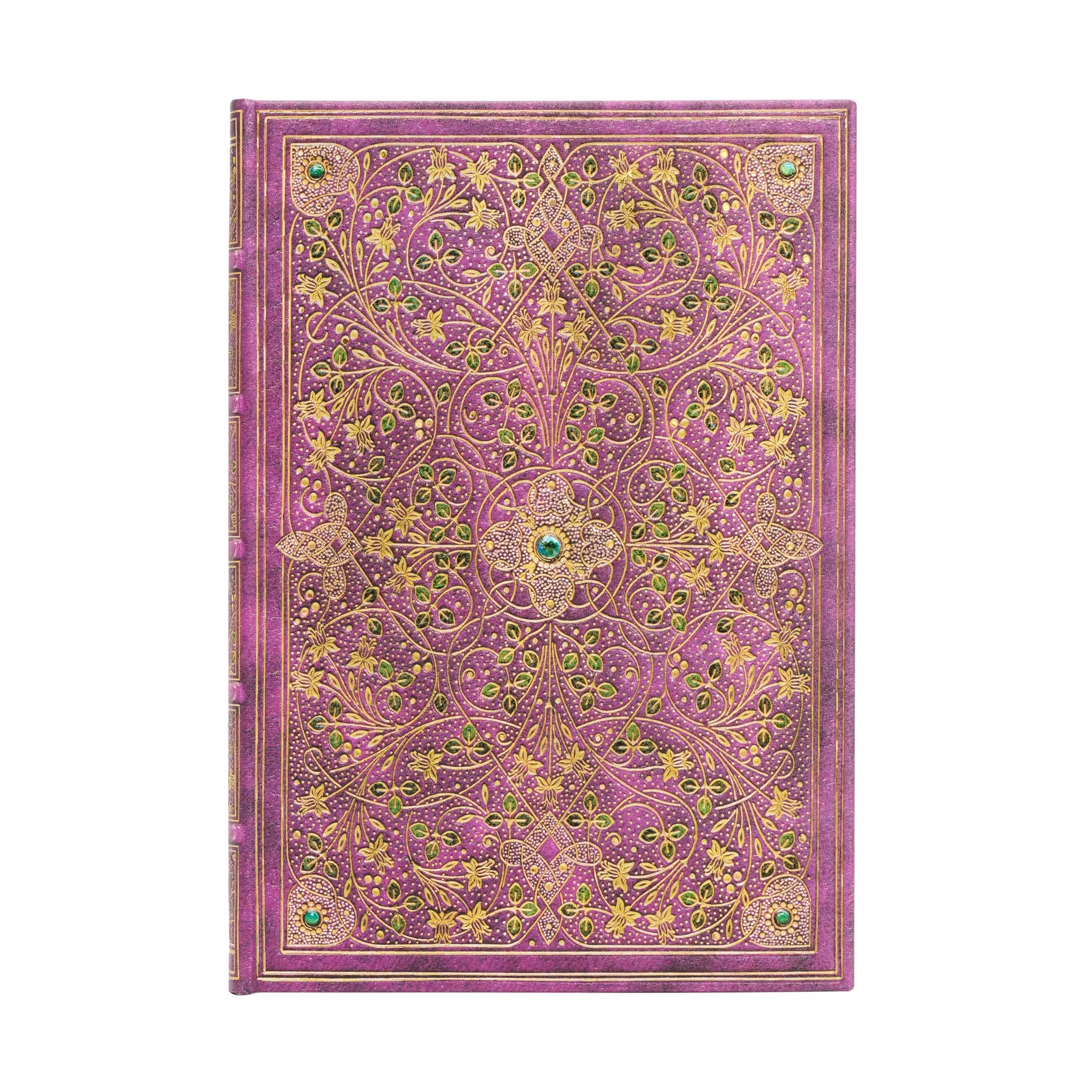 Carnet rigide Paperblanks Jubilé de Diamant Midi Ligné 144p.: Hardcover, 120 gsm, ribbon marker, memento pouch, elastic closure, book edge printing