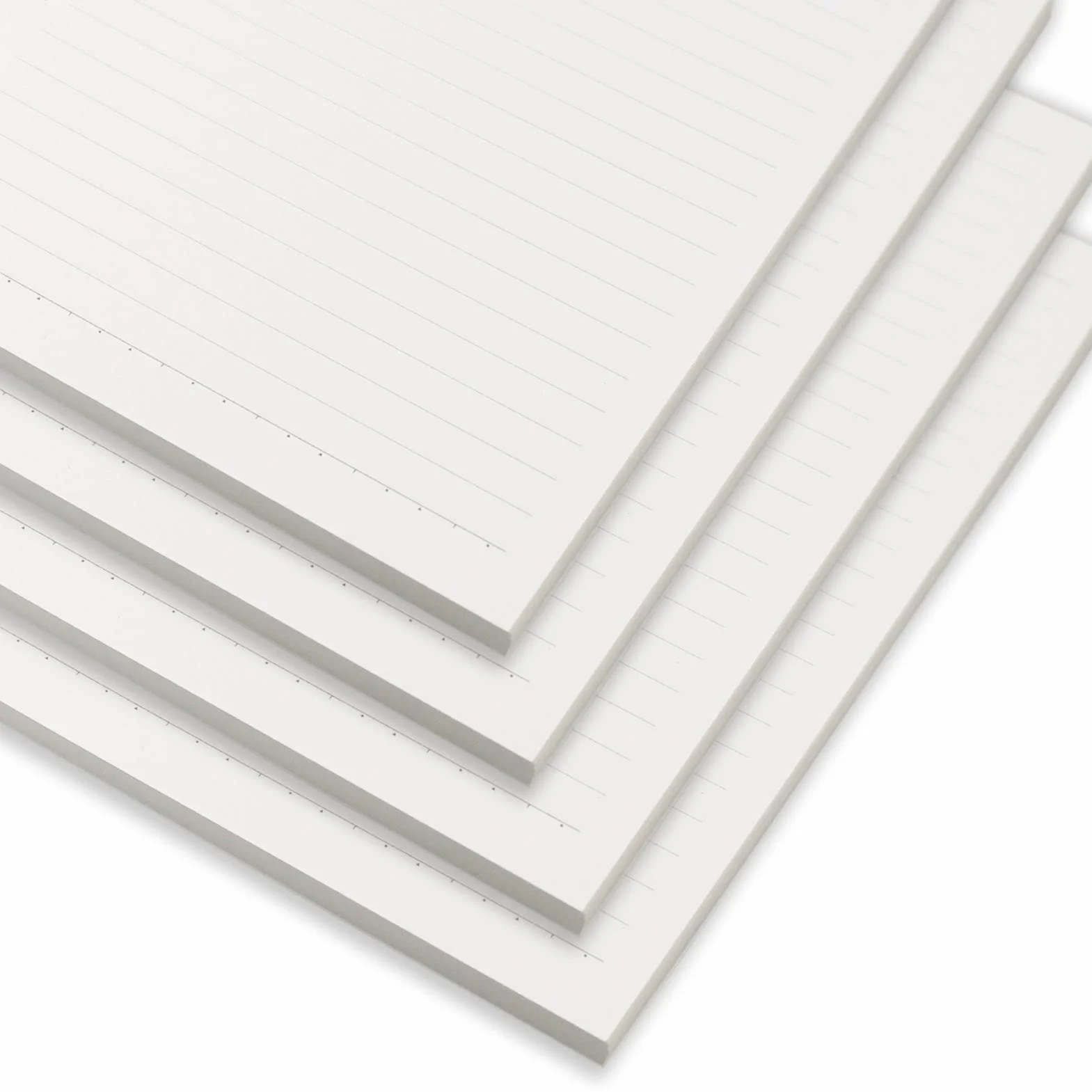 4-pak wkładów A5 Filofax – 320 arkuszy papieru w linie, 6 otworów, luźny perforator, wkład do pamiętnika, notatnika, do szkoły, biura, podróży