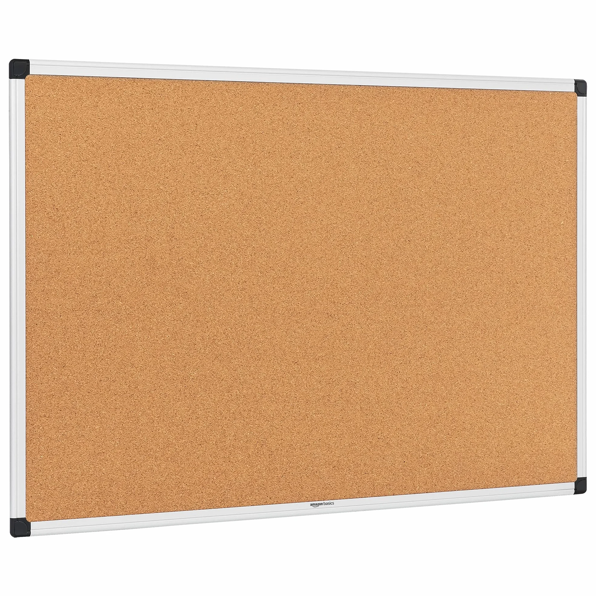 Amazon Basics Tablica korkowa aluminiowa ramka 90 cm x 60 cm