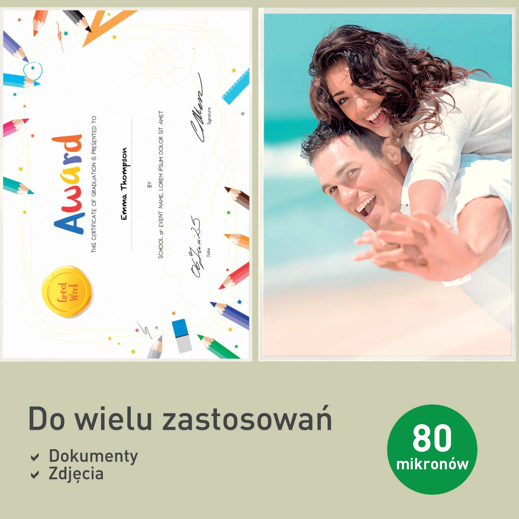 Leitz 74920000 Folie do Laminowania, Przezroczysty, A5