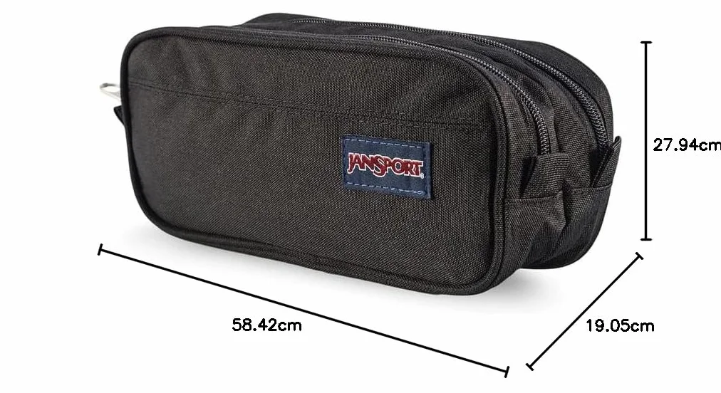 JanSport Duża torebka LARGE ACCESSORY POUCH Black
