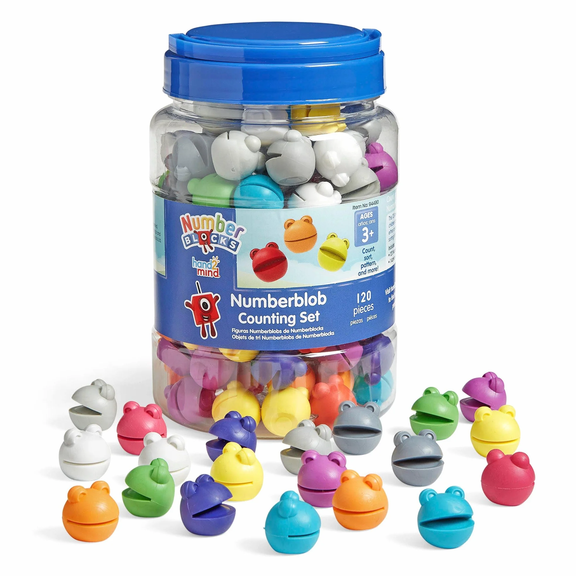 Learning Resources Numer Bloki Numberblob Liczniki 120-Kawalek Zestaw