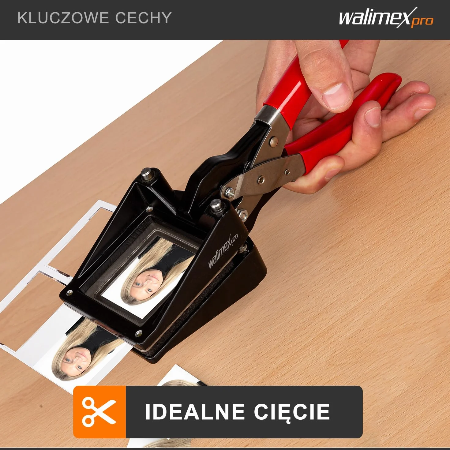 Walimex Dziurkacz Czerwony 35x45 mm