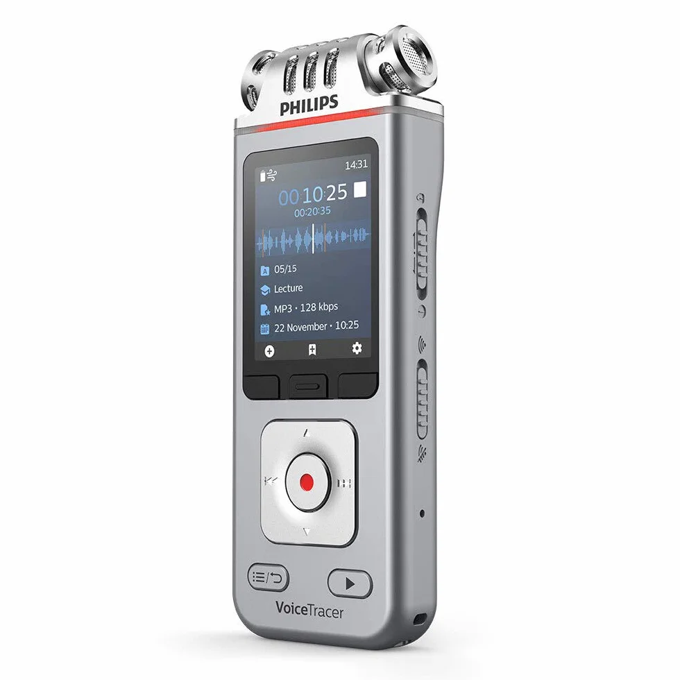 Philips DVT4110 Przenośne Urządzenie Rejestrujące, Srebrny, 8 GB