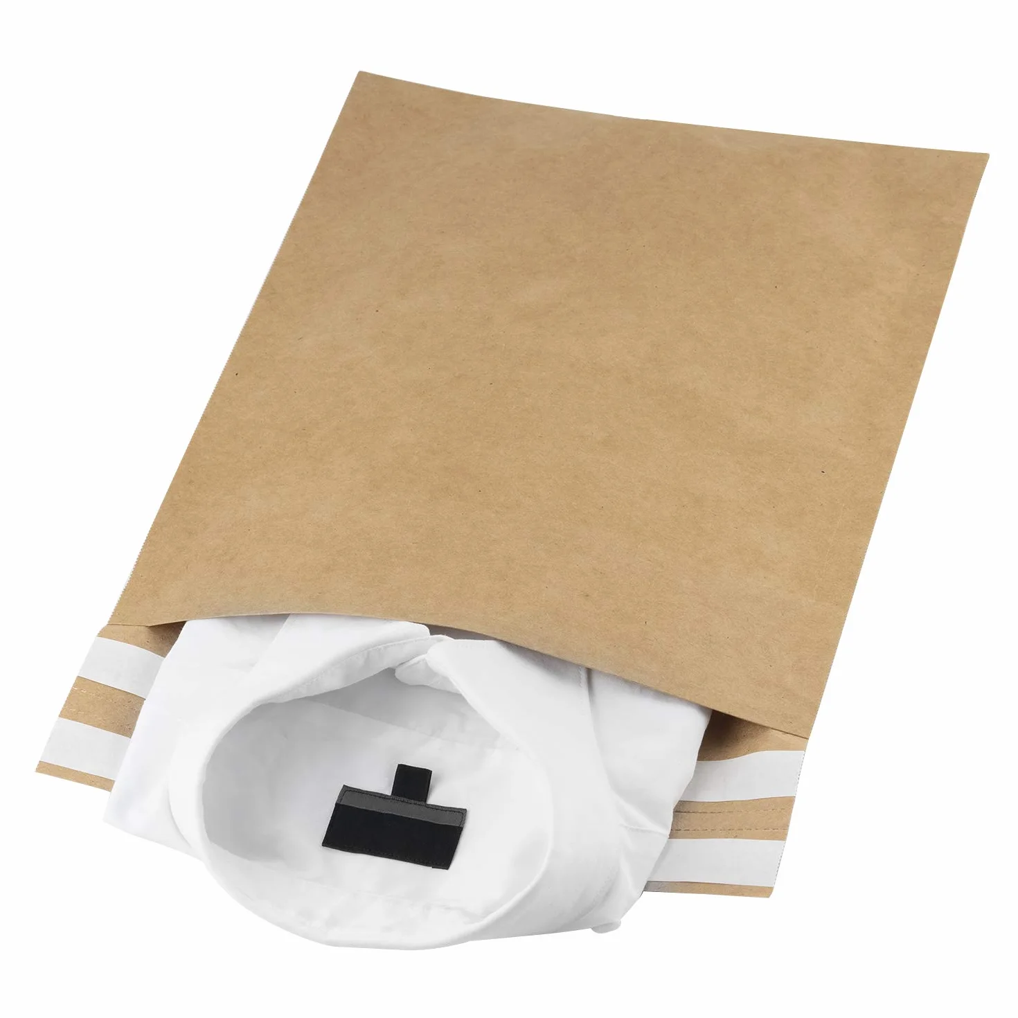 RUSPEPA Koperty z papieru typu kraft, samoprzylepne, w 100% nadające się do recyklingu, opakowanie wielokrotnego użytku, świetny pomysł na t-shirt, ubrania, torba wysyłkowa - 29,2 x 39,4 cm - 25 szt