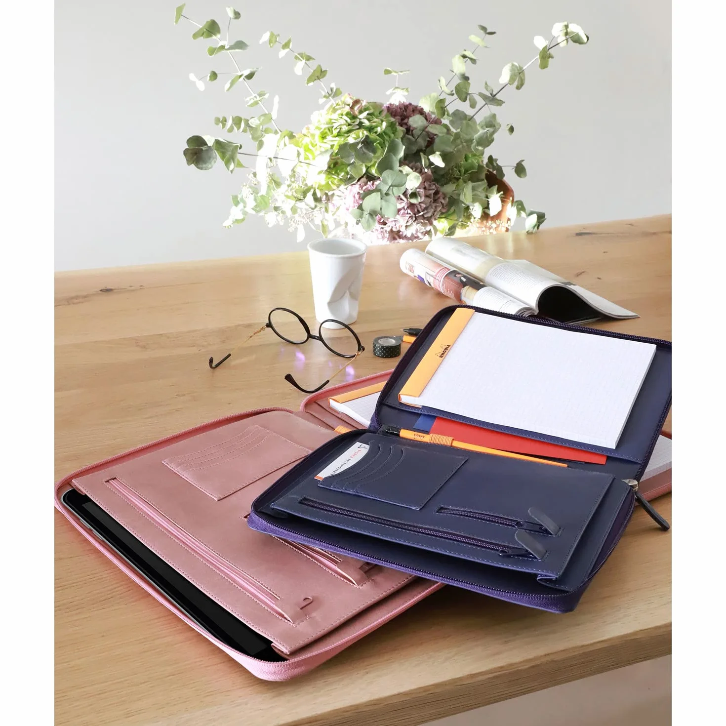 Rhodia 168105C Teczka konferencyjna na dokumenty A5 A5+ fioletowa
