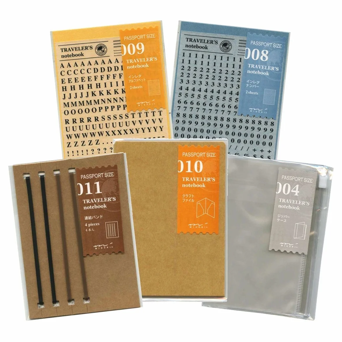 Midori Travelers Pasek łączący refill do notesu podróżnego w rozmiarze paszportu