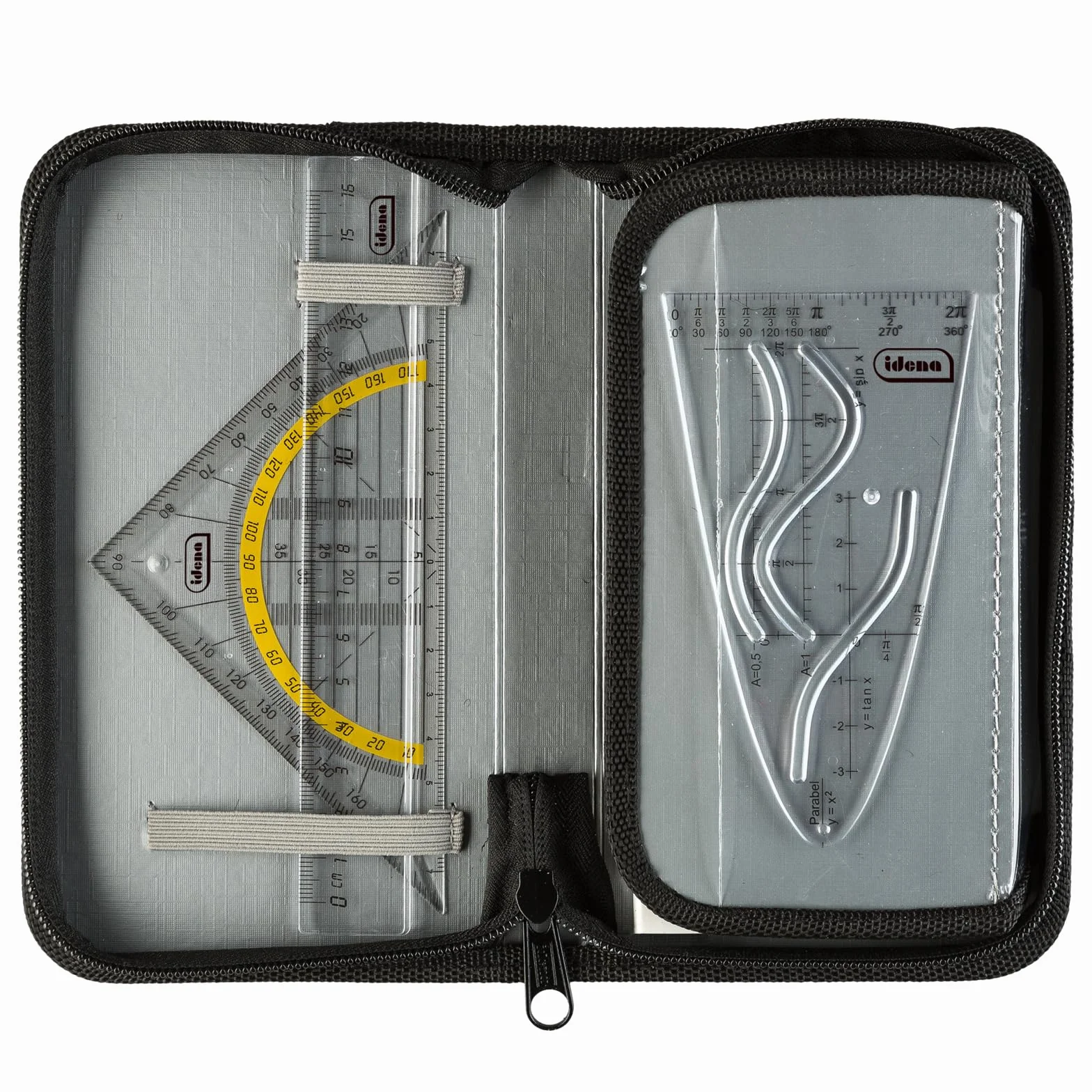 Idena 20066 Kompasy w etui 11 sztuk z zestawem