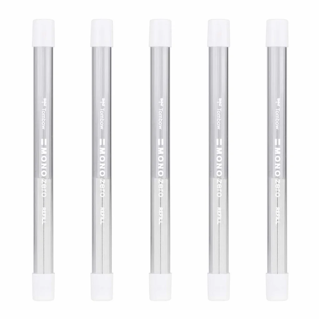 5 x Tombow ER-KUS wkład do precyzyjnej gumki MONO zero kątowa końcówka, 2,5 mm x 5 mm