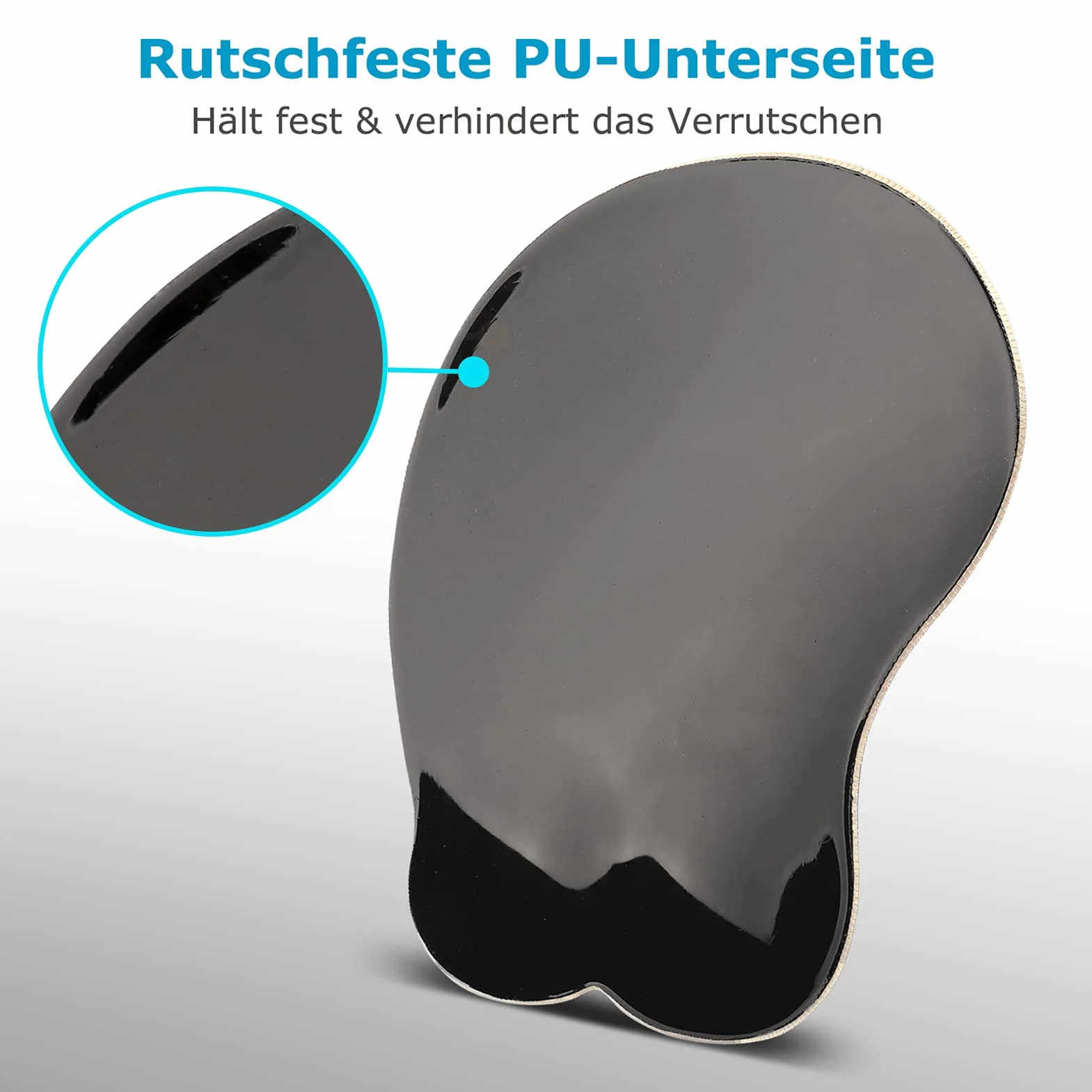 AOKSUNOVA Podkładka pod mysz 3D z poduszką żelową, ergonomiczna podkładka pod mysz z podkładką pod nadgarstek, uroczy motyw Corgi