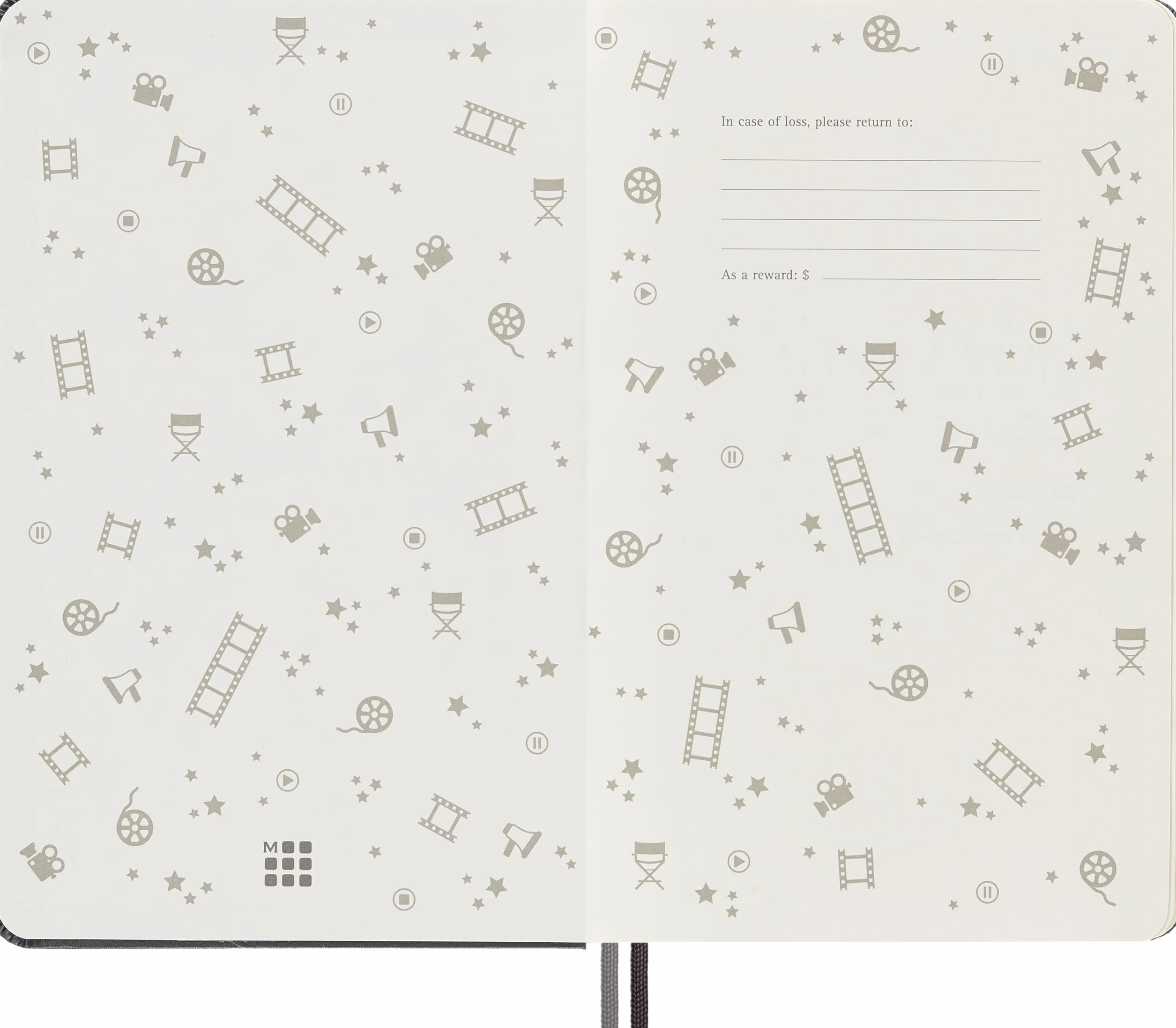 Moleskine Passion Journal - Film & TV, Large/A5, Fester Einband, Dunkelgrau