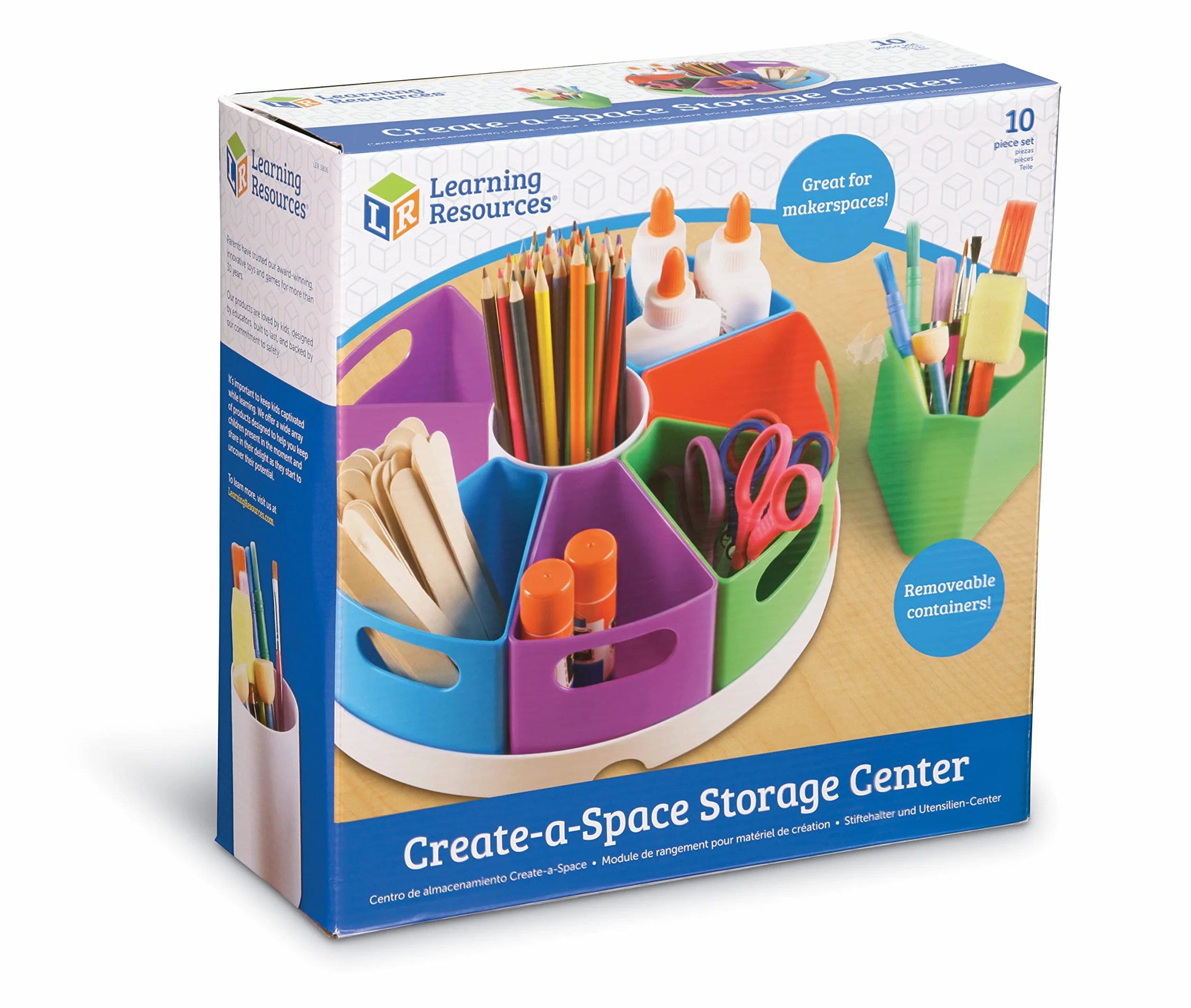 Learning Resources Create-A-Space Storage Centre Organizatora 10-Kawałek Zestaw