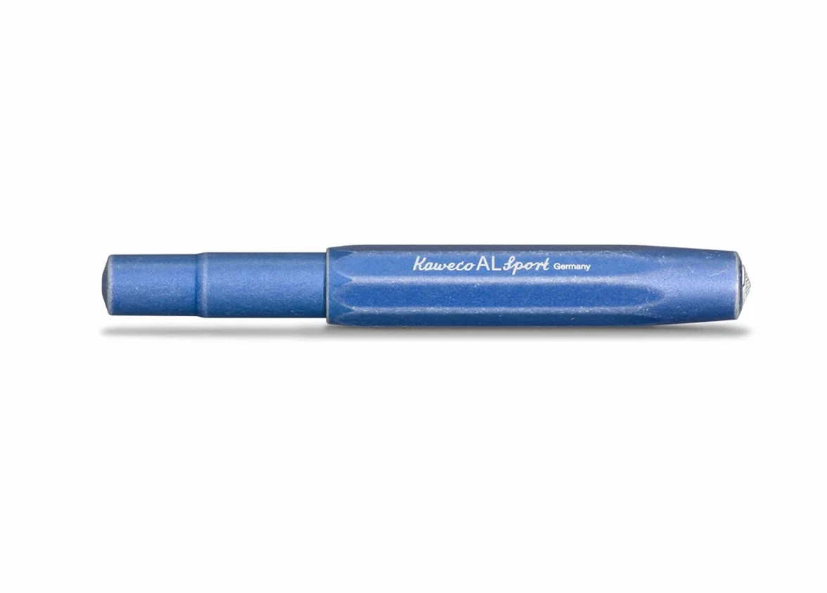 Kaweco AL SPORT Stonewashed Blue wieczne pióro stalówka B 13 cm