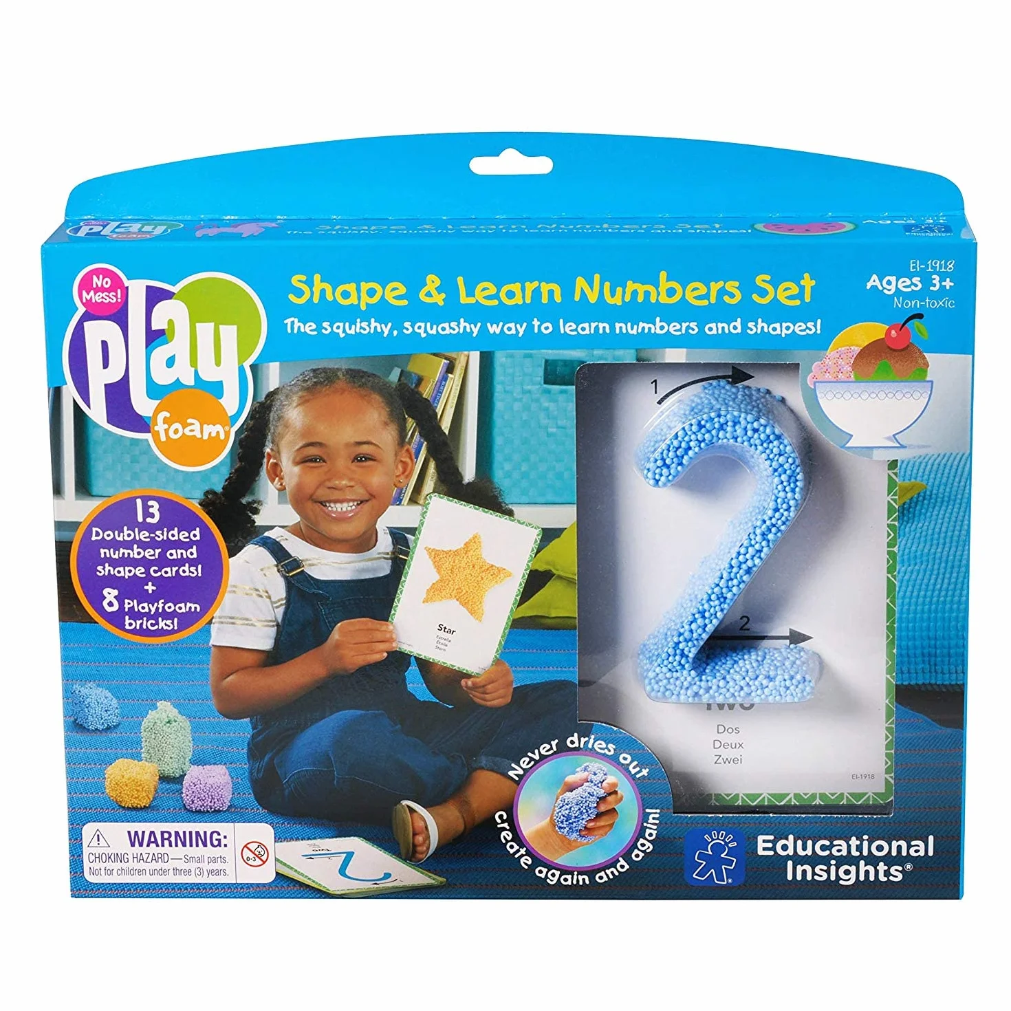 Learning Resources Playfoam Kształt i Uczyć się Liczby Zestaw
