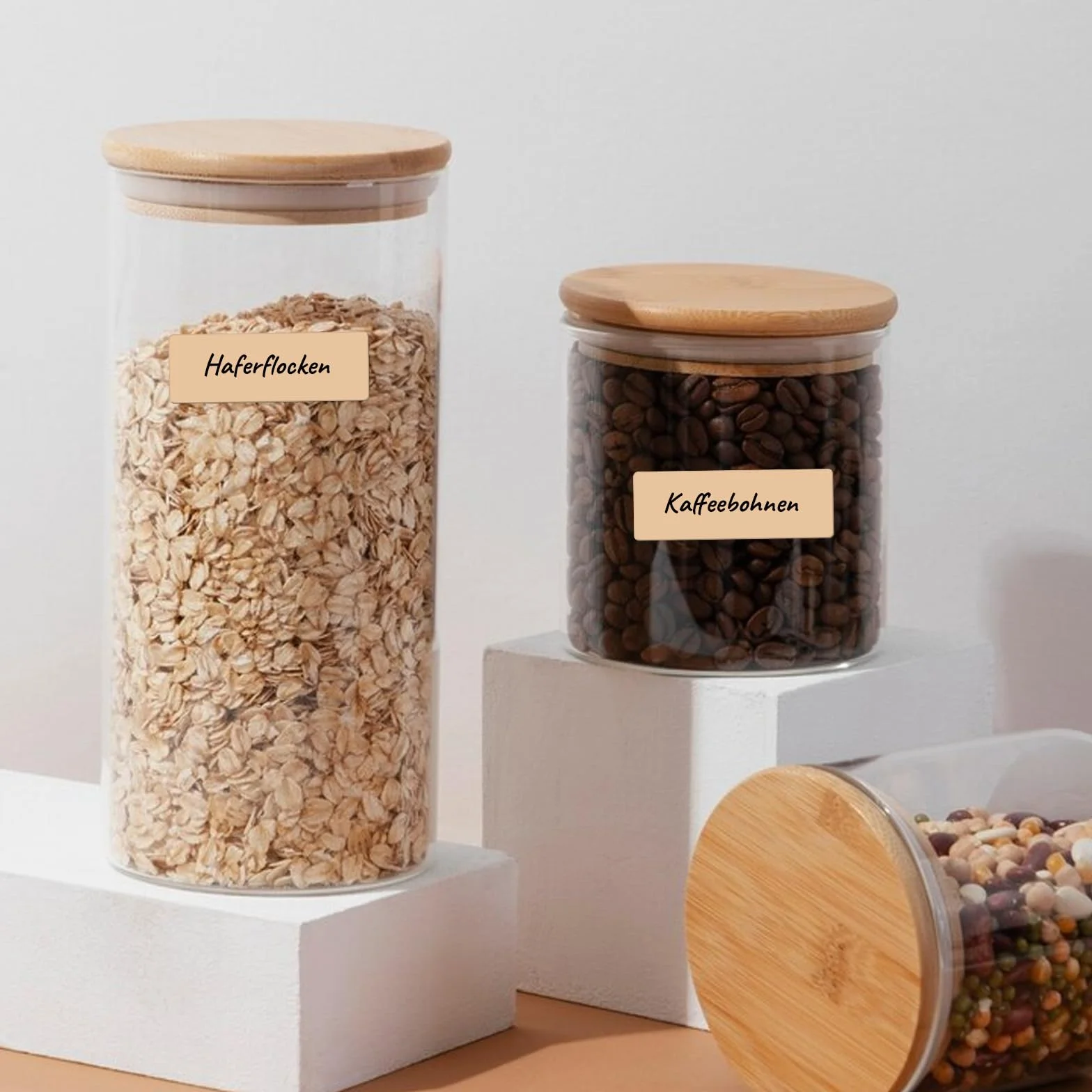 Brązowe bezpośrednie etykiety termiczne winylowe 3 × 5 cm samoprzylepne prostokątne naklejki rolka wodoodporne naklejki do drukarki etykieta z imieniem do kodu QR DIY adres biura 500 szt
