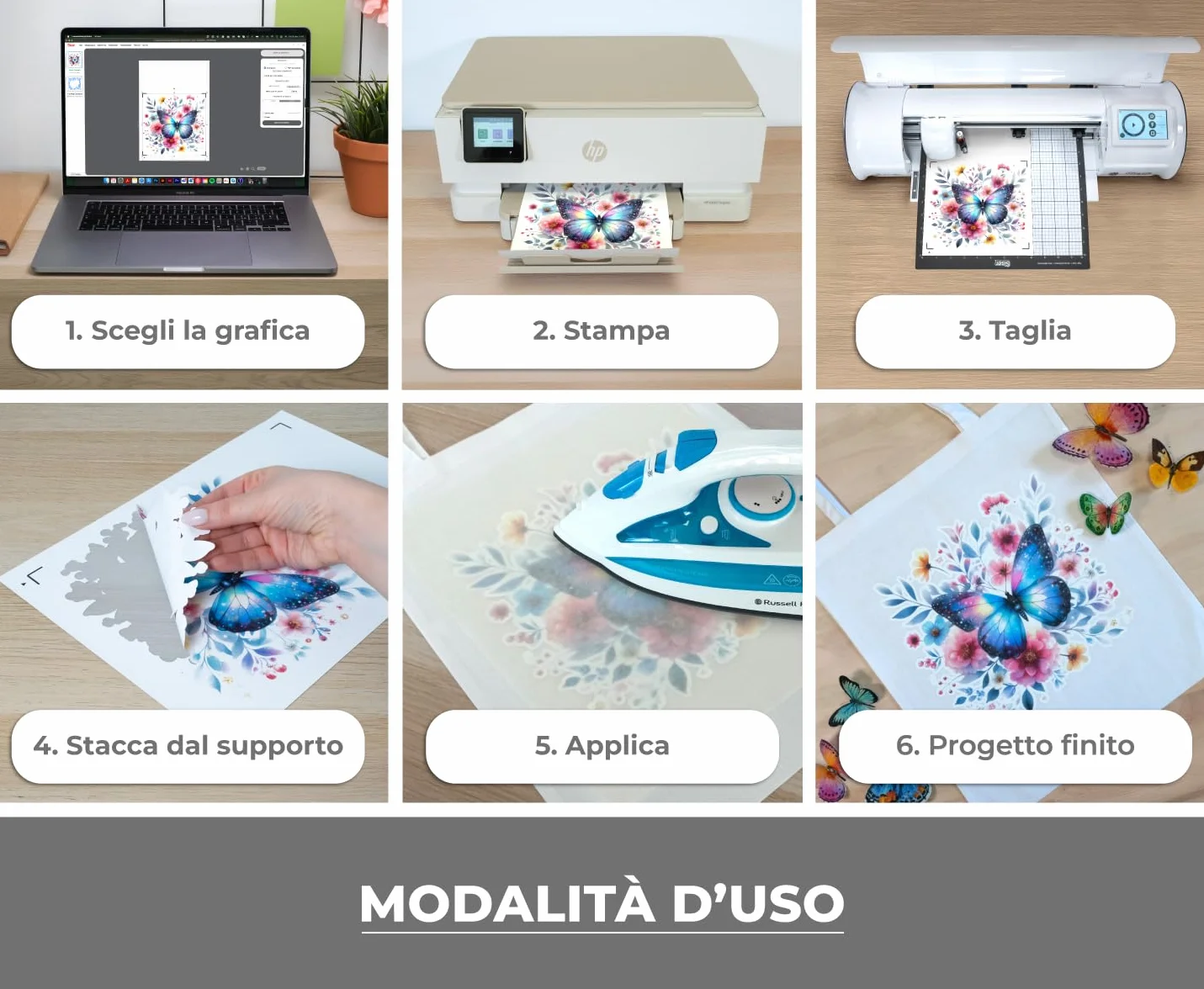 Siser Easy Color DTV Pack 5+5, termotransferowy winyl do druku atramentowego, 5 arkuszy A4 Easy Color i 5 arkuszy A4 z taśmą aplikacyjną