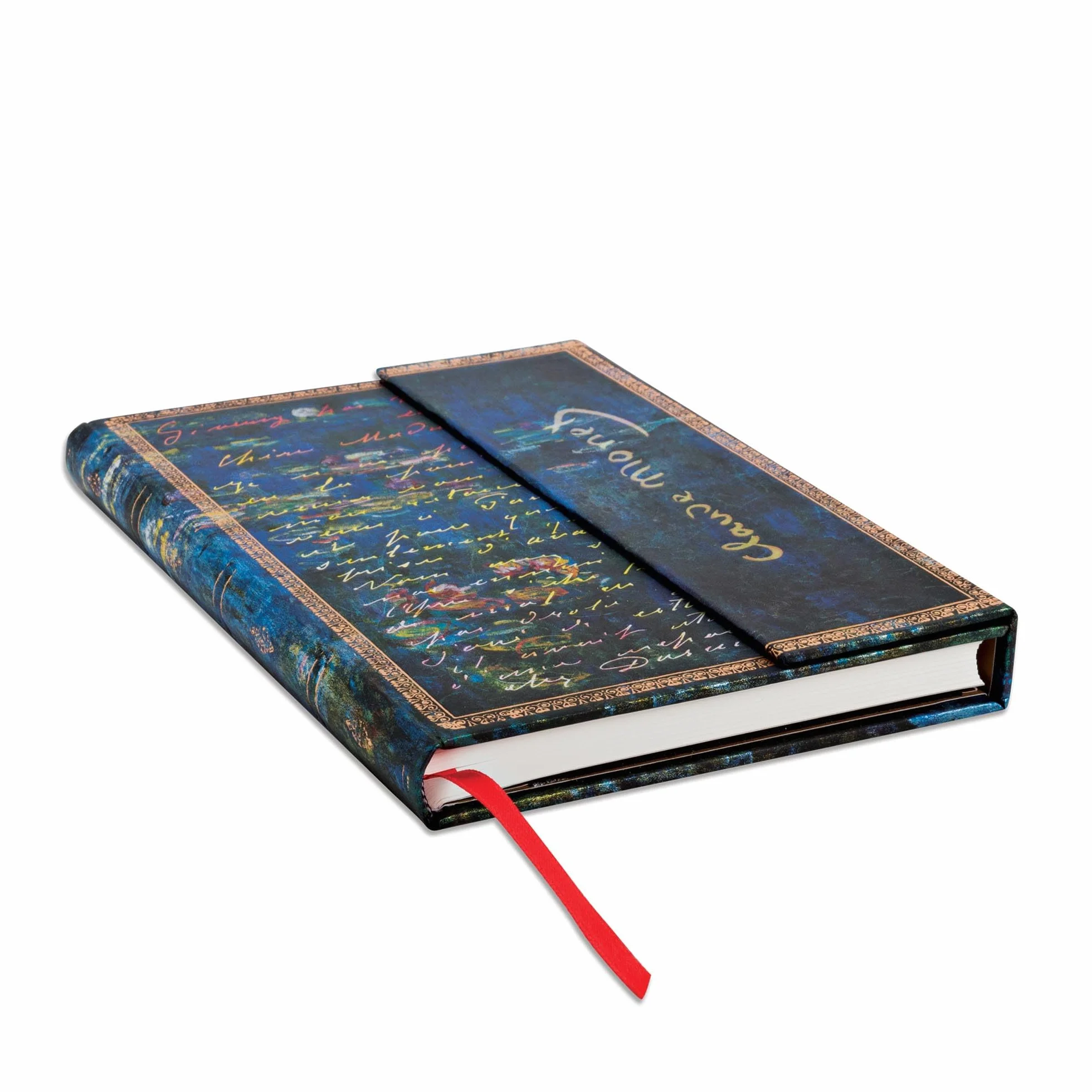Monet, Water Lilies (Embellished Manuscripts Collection) Midi Lined Hardcover Journal