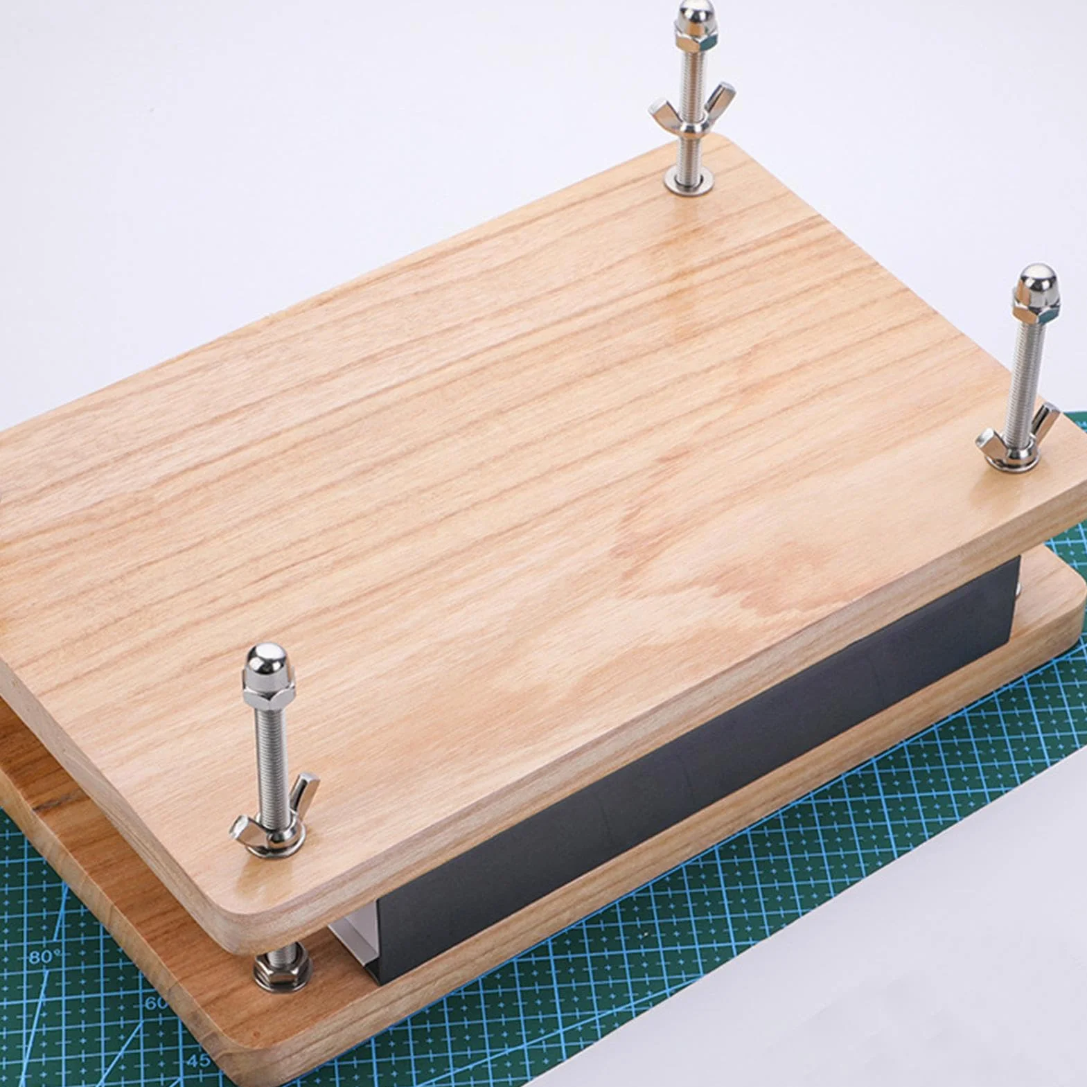 Book Press Wood, zestaw do bindowania książek, zestaw do bindowania książek, ręcznie wykonany dla uczniów, nauczycieli lub miłośników rzemiosła artystycznego