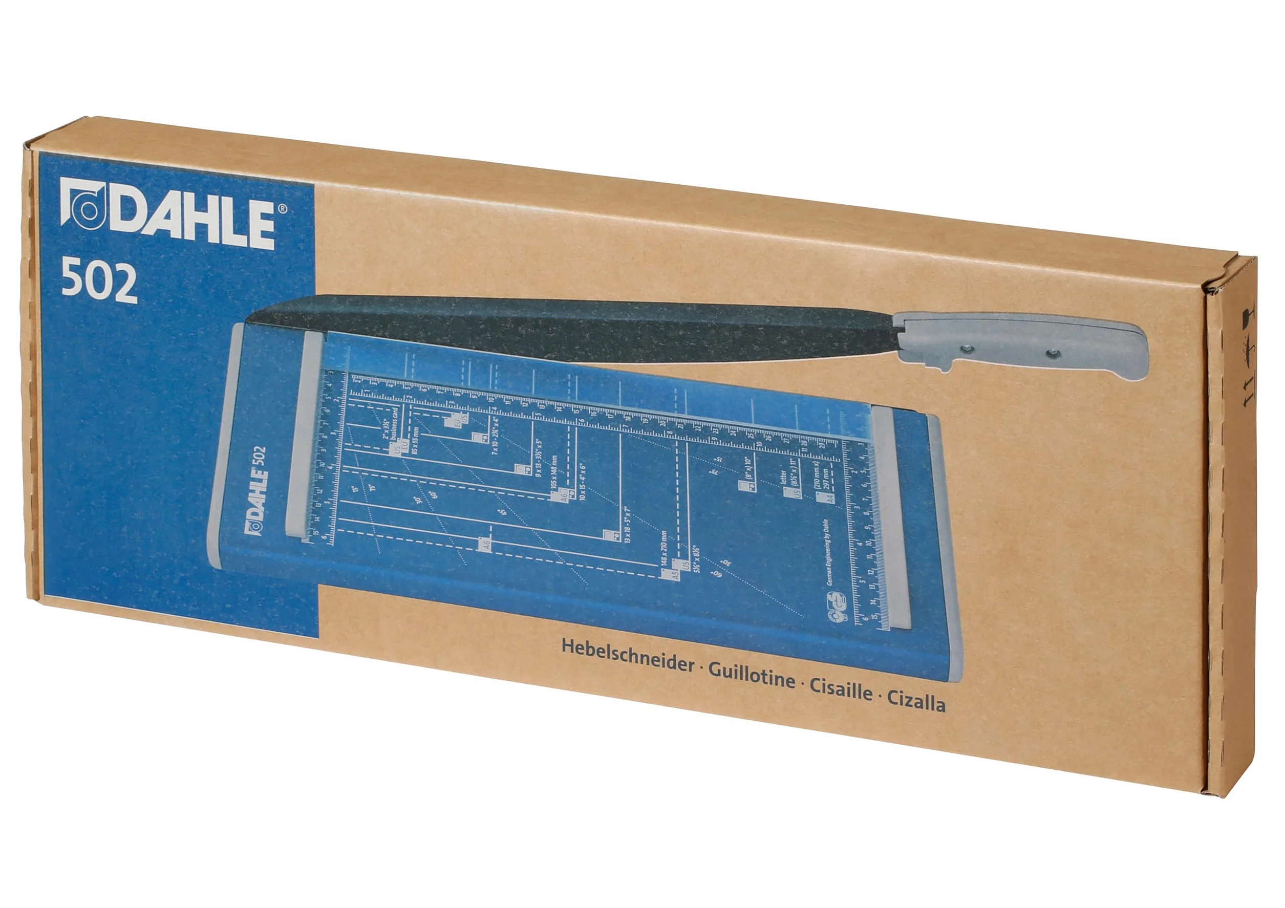 Dahle 00502-20043 Gilotyna do Papieru A4, Niebieski, 54 x 19.3 x 5 cm