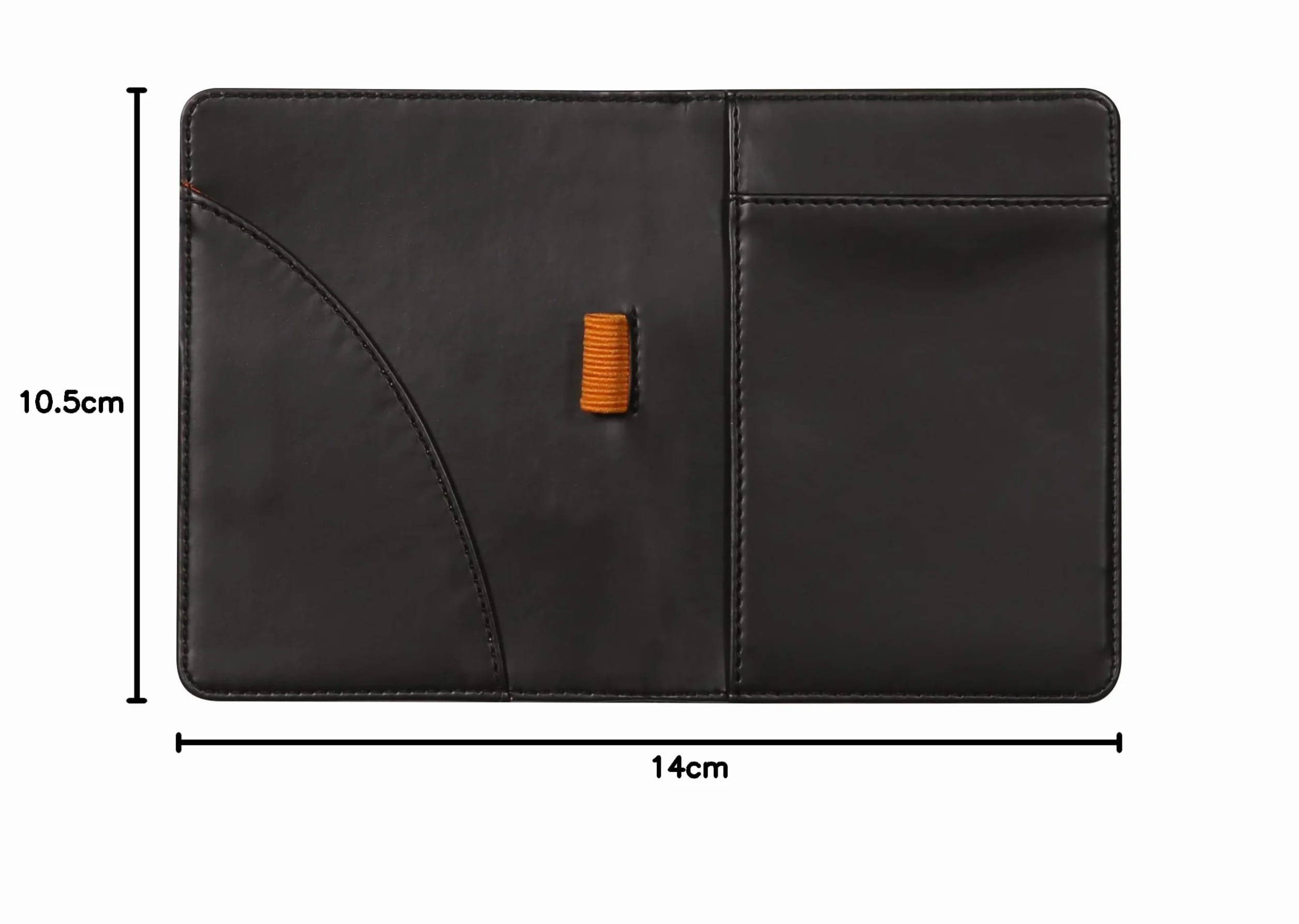 Rhodia 212001C Teczka na notatnik i dokumenty N°12 Czarna B7 8,5×12 cm Włoska Skóra Ekologiczna Rhodiarama