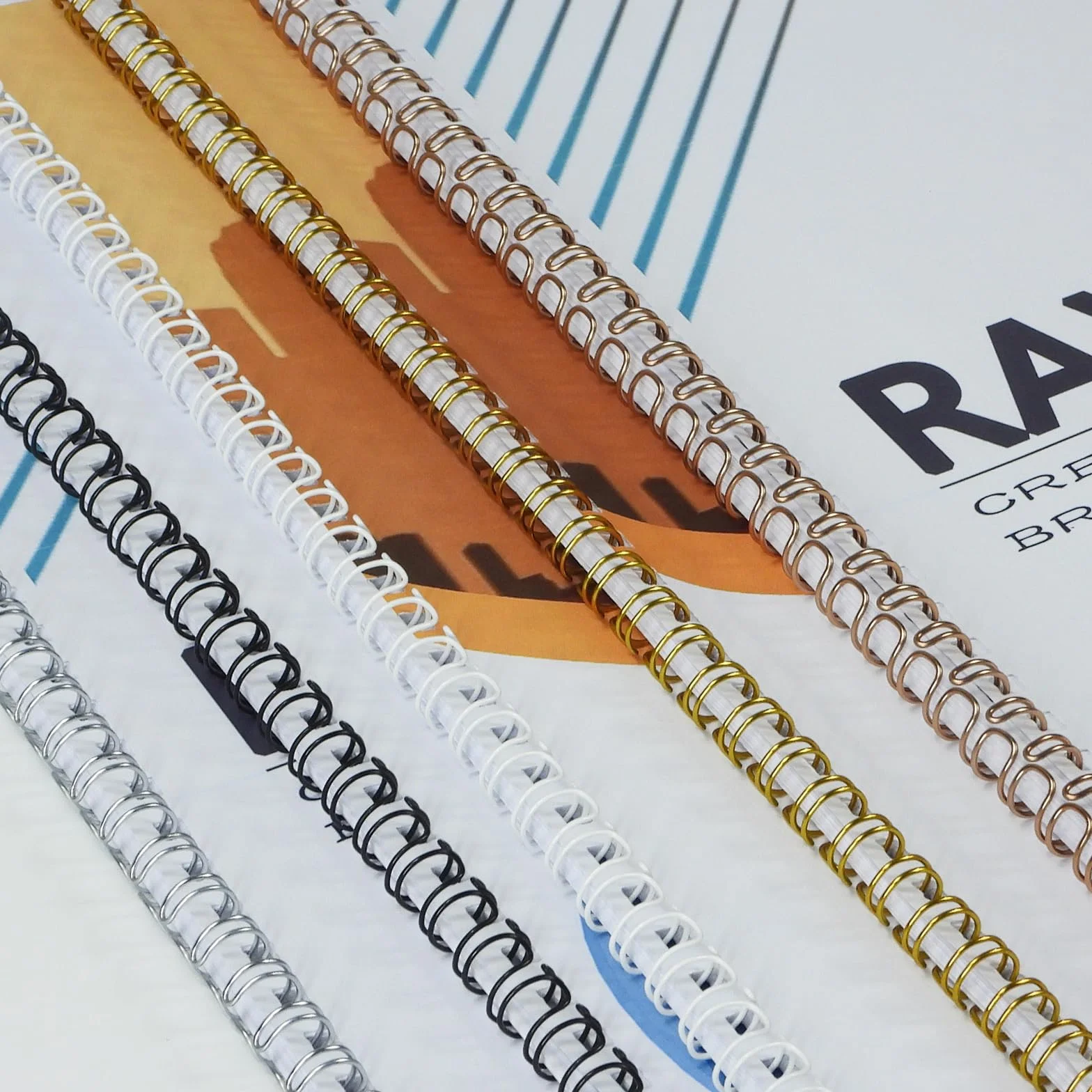 RAYSON Kolce do wiązania drutu 34 pętle 40 arkuszy skok 3:1 7,9 mm A4 100 sztuk
