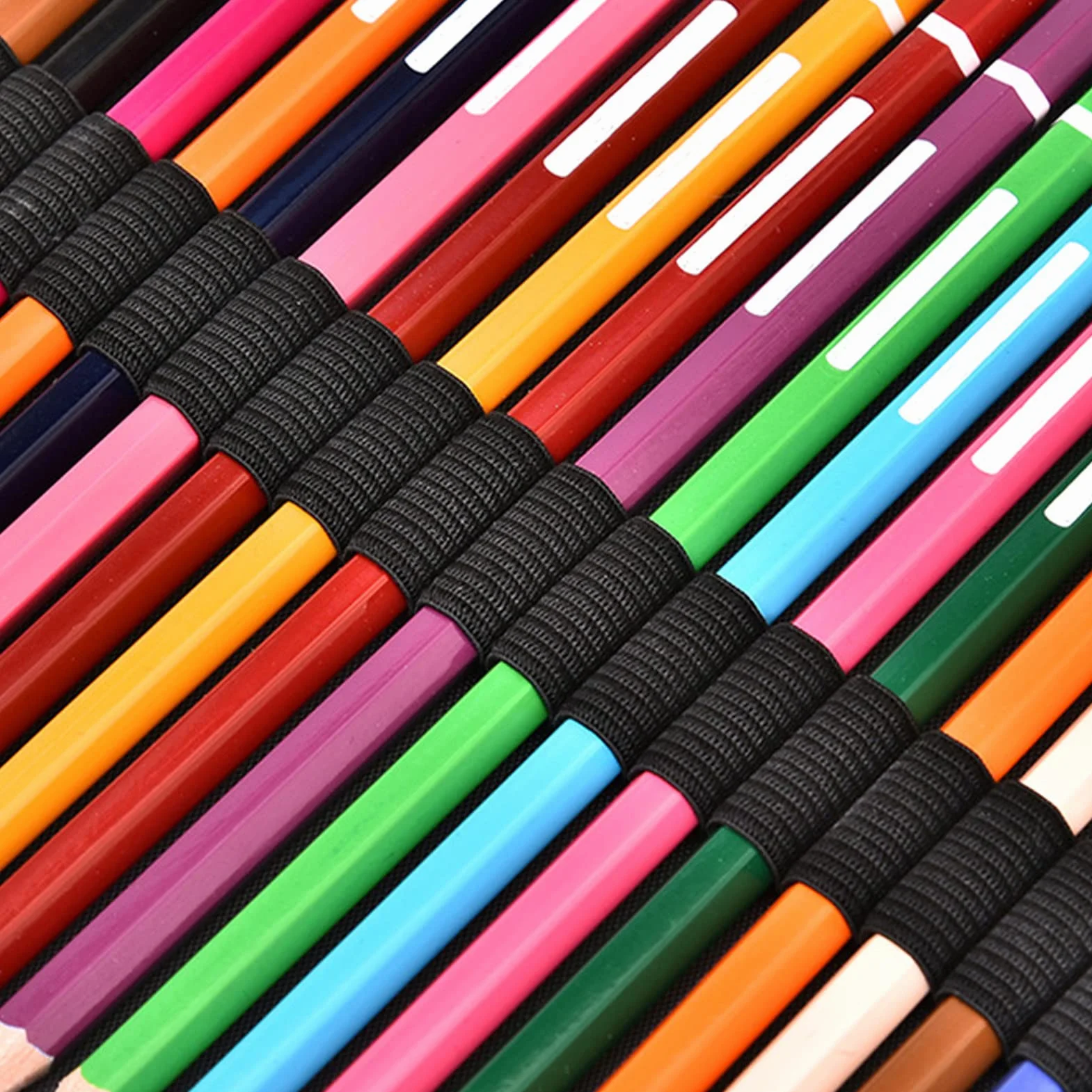 Organizer na Kolorowe Piórniki z 250 Miejscami, 20,5 X 28,5 X 10 Cm Piórnik z 252 Przegródkami, Wielowarstwowy Zamek Błyskawiczny z Nadrukiem w Róże, Przenośna kieszeń (Midi-róża)