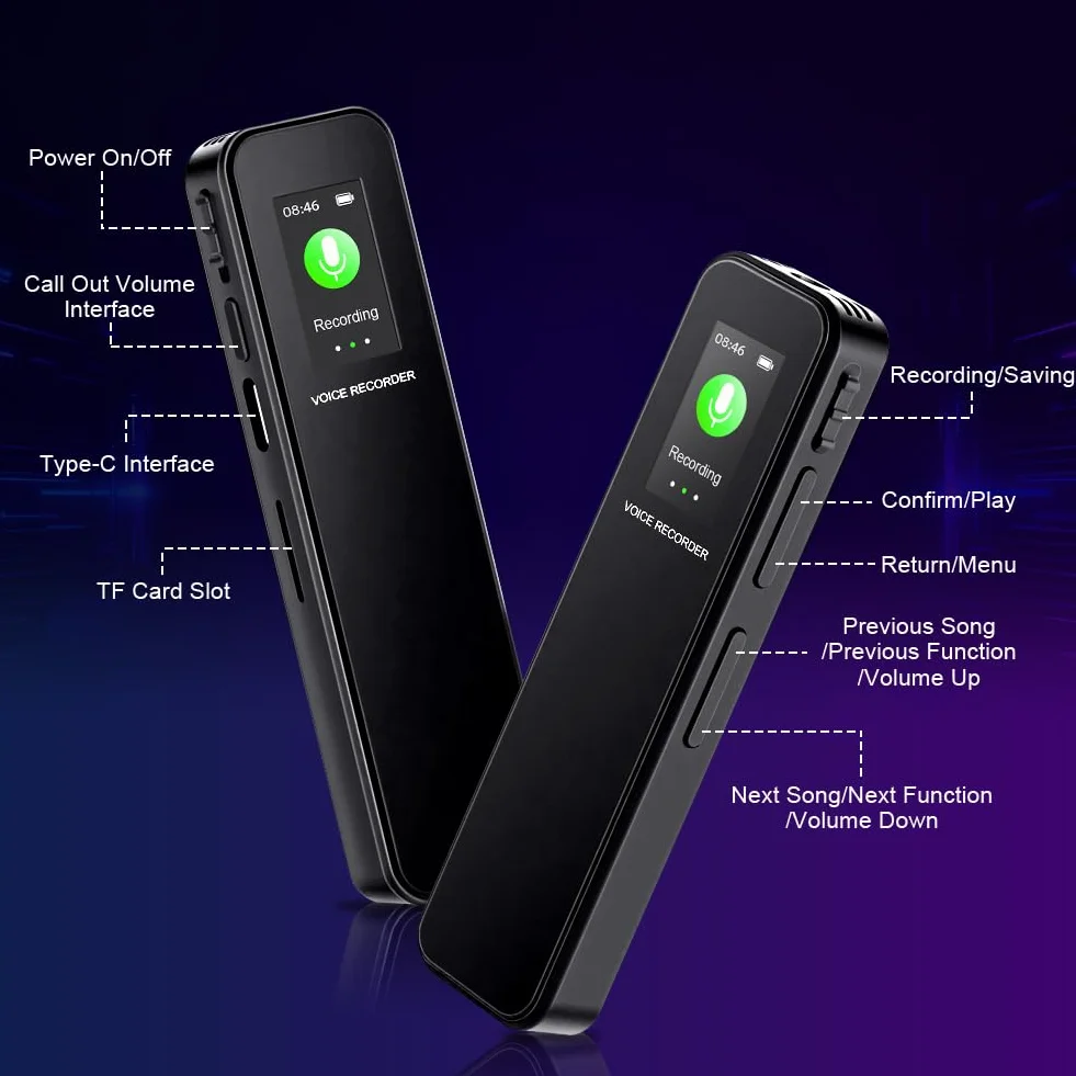 Dyktafon cyfrowy 64 GB