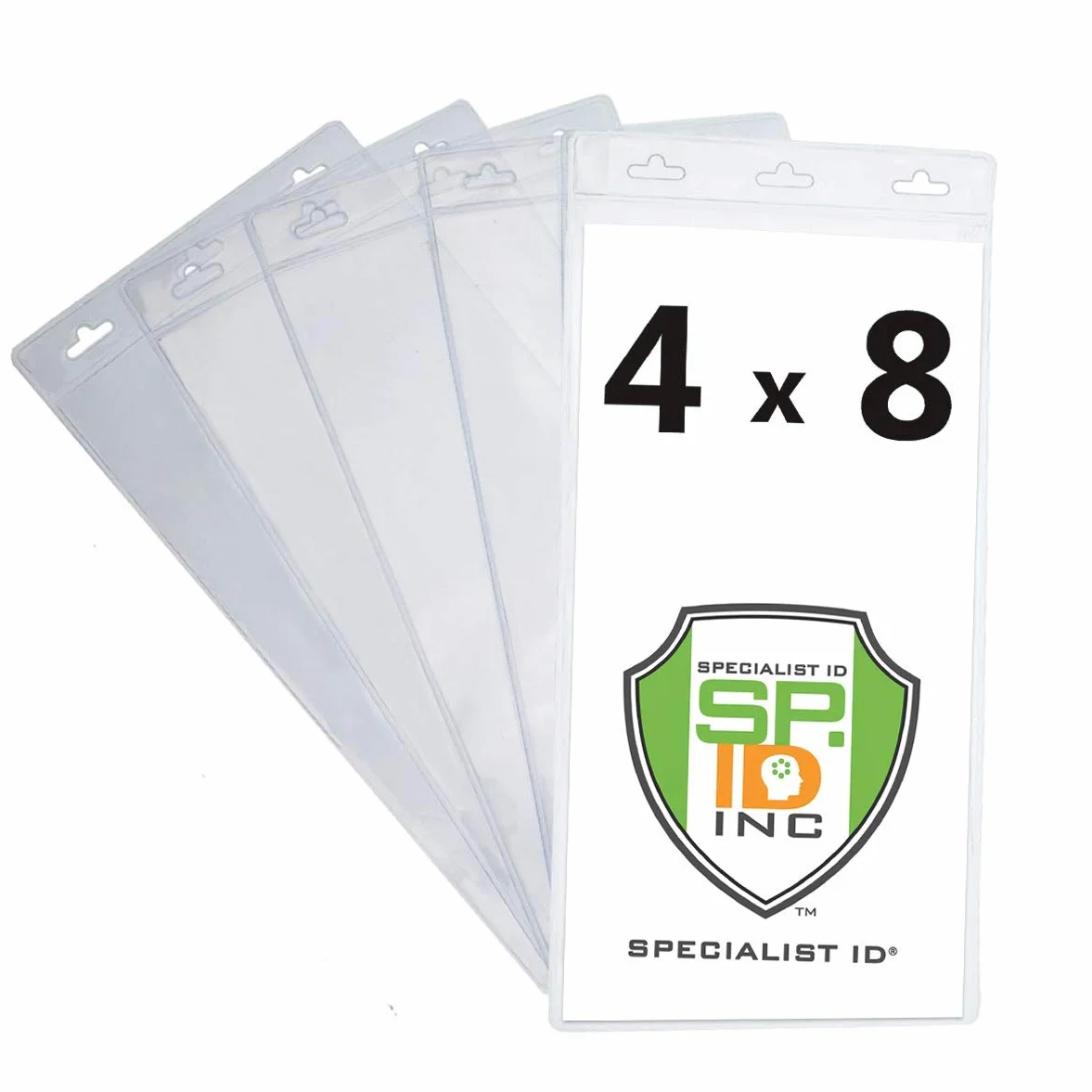 Etui na identyfikatory 4x20 cm 10x20 cm plastikowe ochraniacze na dowód osobisty 3 przegródki