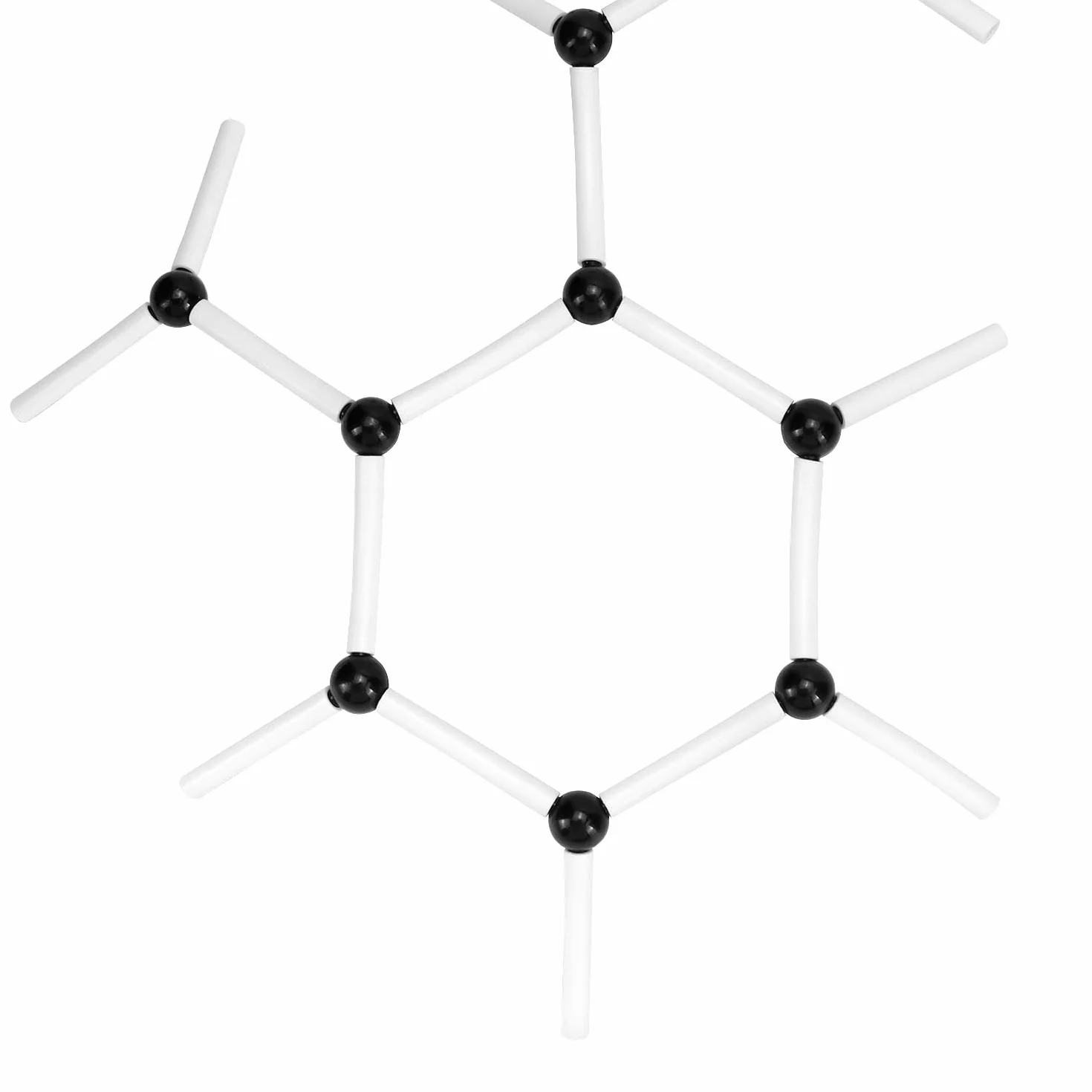 QWORK® Zestaw modeli molekularnych do chemii, chemii organicznej i nieorganicznej, model molekularny, odpowiedni do nauczania i eksperymentów szkolnych, 444 szt