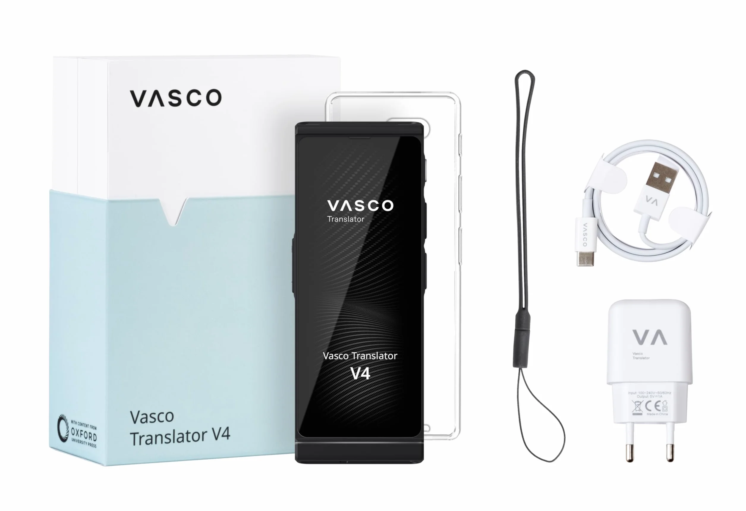 Vasco Translator V4 tłumacz głosowy | urządzenie tłumaczeniowe | tłumaczenie na całe życie gratis | 108 języków | wejście głosowe i wyjście głosowe | tłumacz zdjęć…