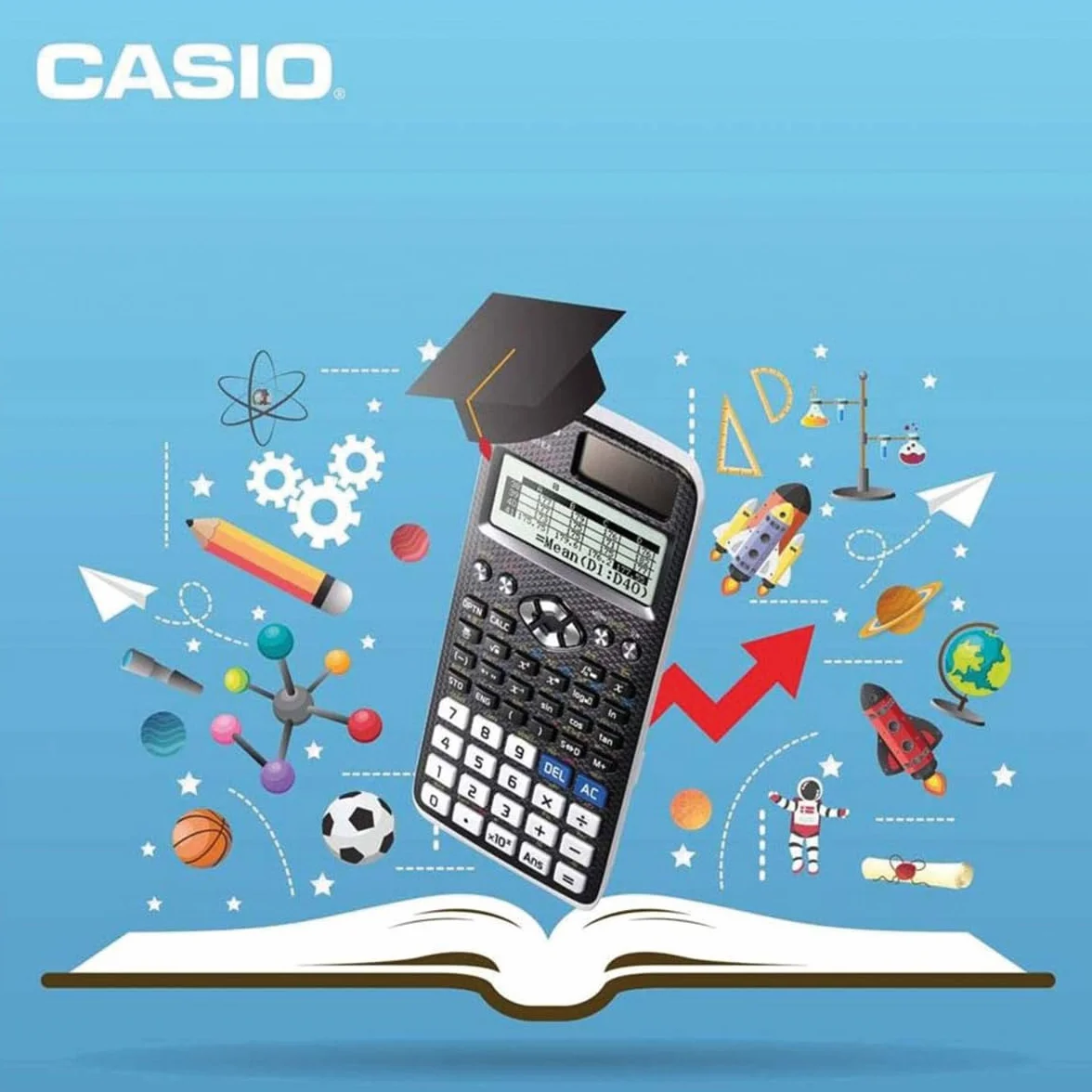 Casio Classwiz FX-991DE X Kalkulator Naukowy, Czarny, 8x21 znaków