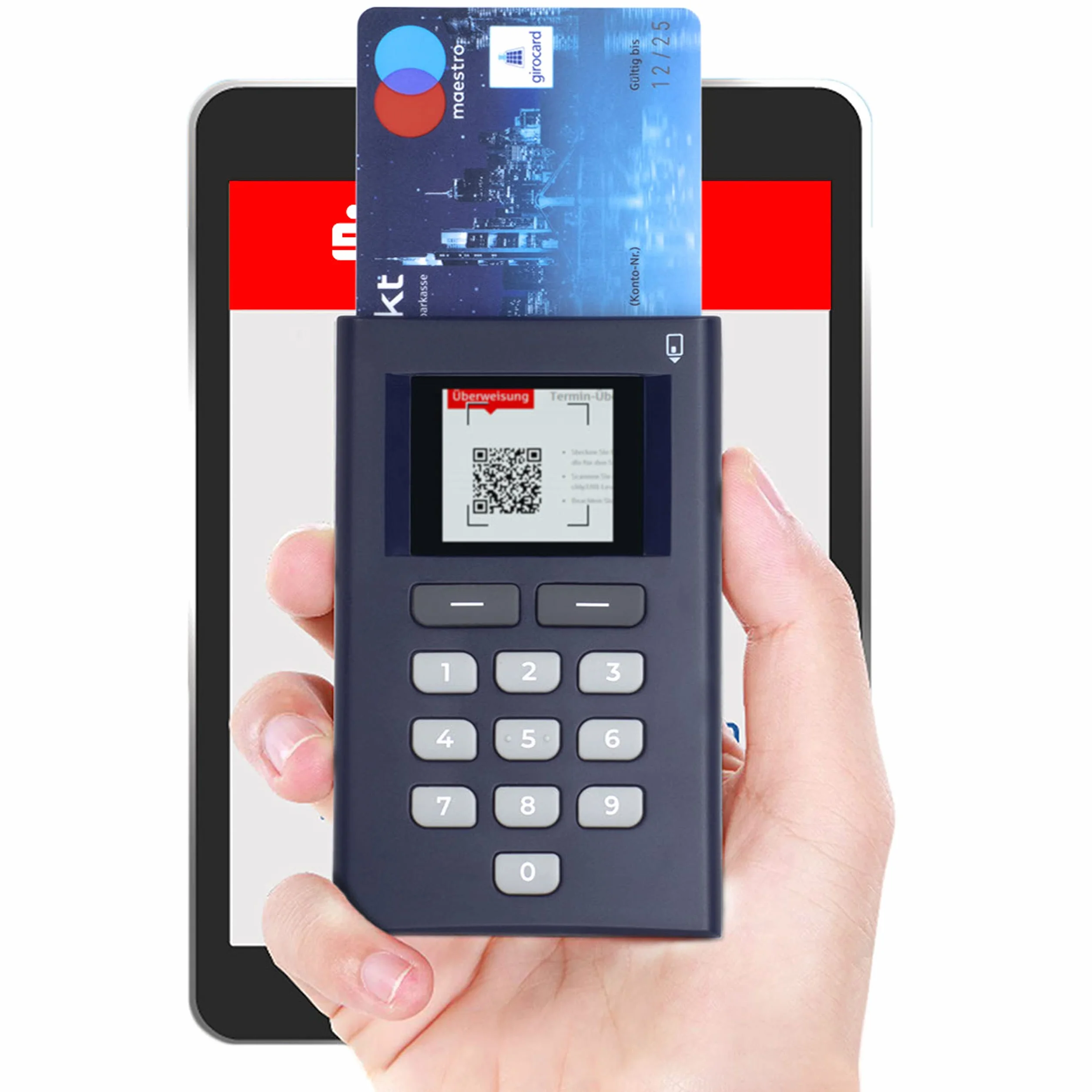 Digipass 882 Hybrid - Chip TAN QR i SmartTAN Photo Generator do bankowości online w kasie oszczędnościowej, bankach ludowych i bankach Raiffeisenbanke, BW-Bank i innych