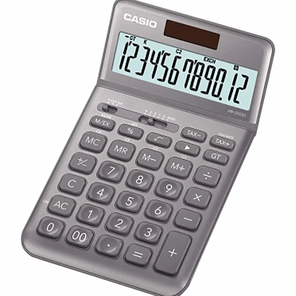 CASIO Kalkulator stołowy JW-200SC 12-cyfrowy solarne/bateryjne