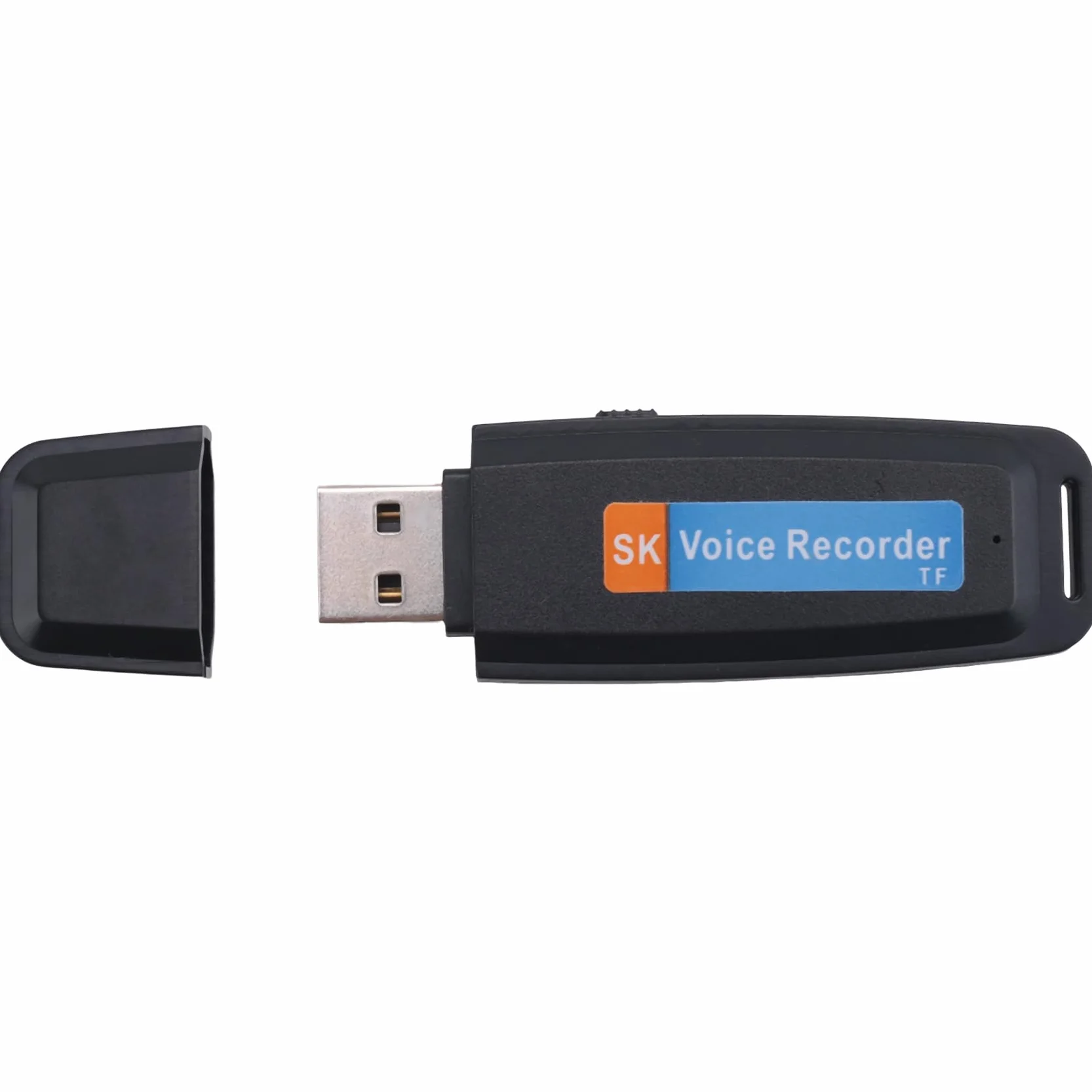 Cyfrowy dyktafon USB do ładowania U-Disk Mini dyktafon aktywowany dyktafonem - czarny