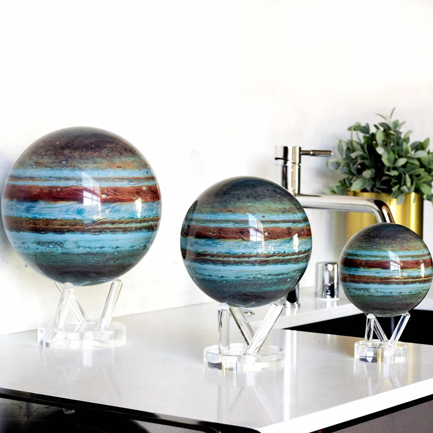 MOVA Globe Jowisz Prestige 8,5" Samonapędzający się globus zasilany światłem Cicha praca bez baterii