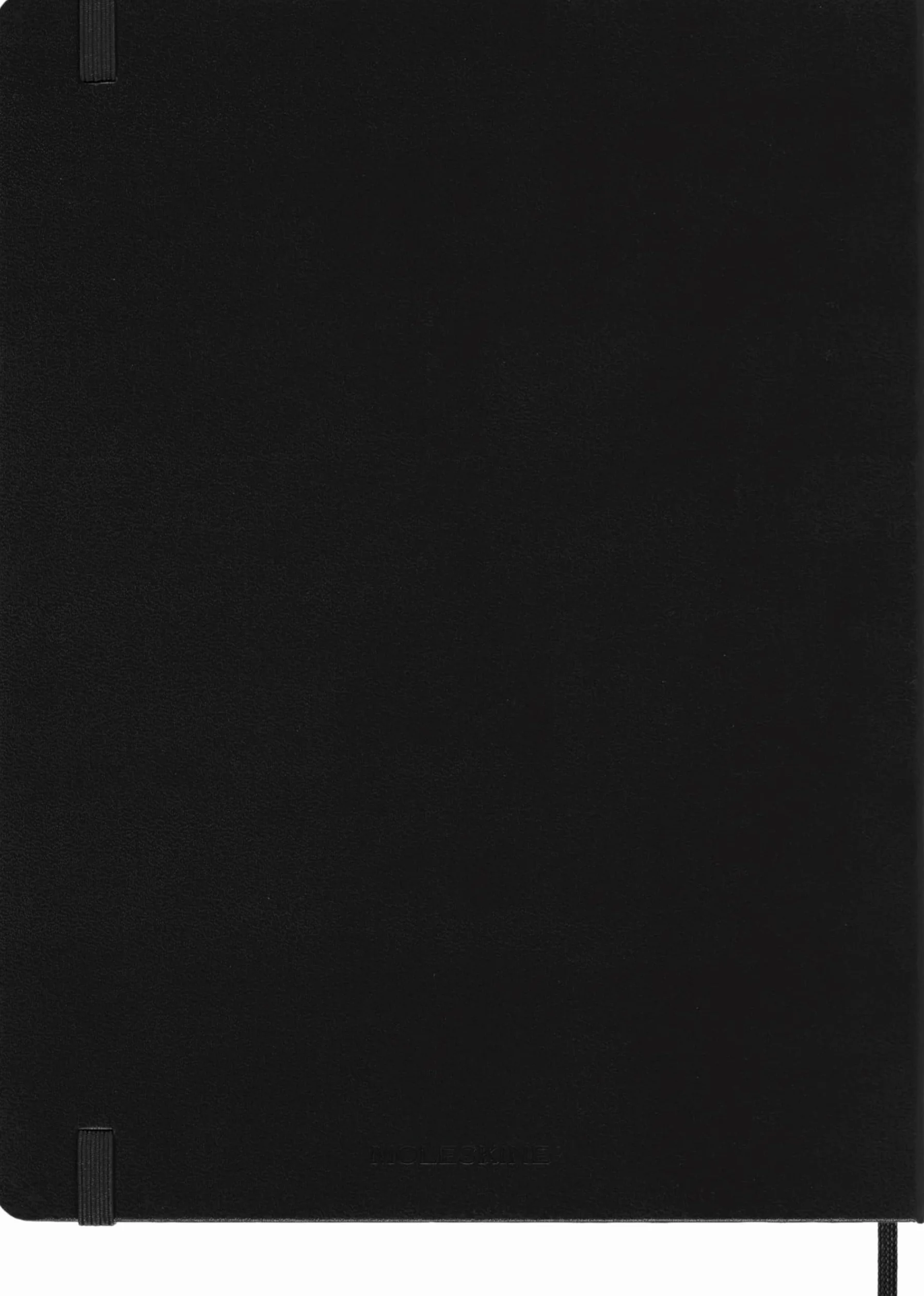 Moleskine 18 Monate Wochen Notizkalender 2025/2026, XL, 1 Wo = 1 Seite, Rechts linierte Seite, Fester Einband, Schwarz