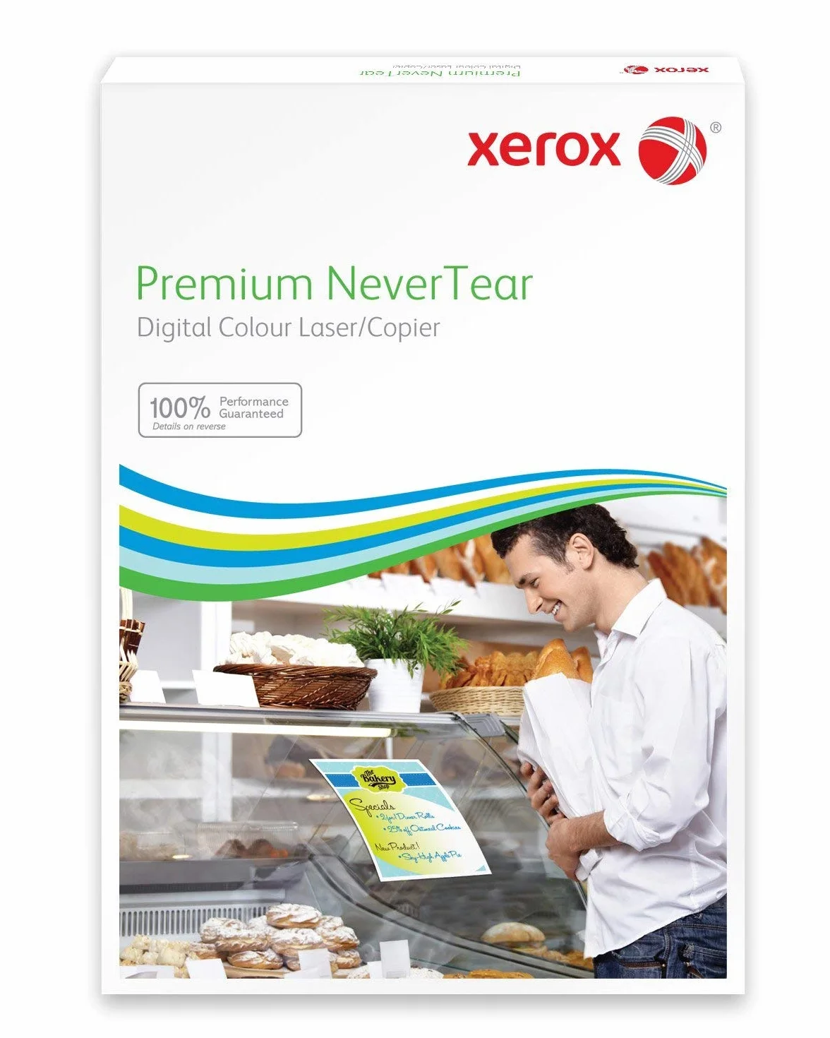 Xerox 003R98056 wodoodporny papier premium NeverTear DIN A4 95 µm, około 125 g/m², pudełko z 100 kartami, biały