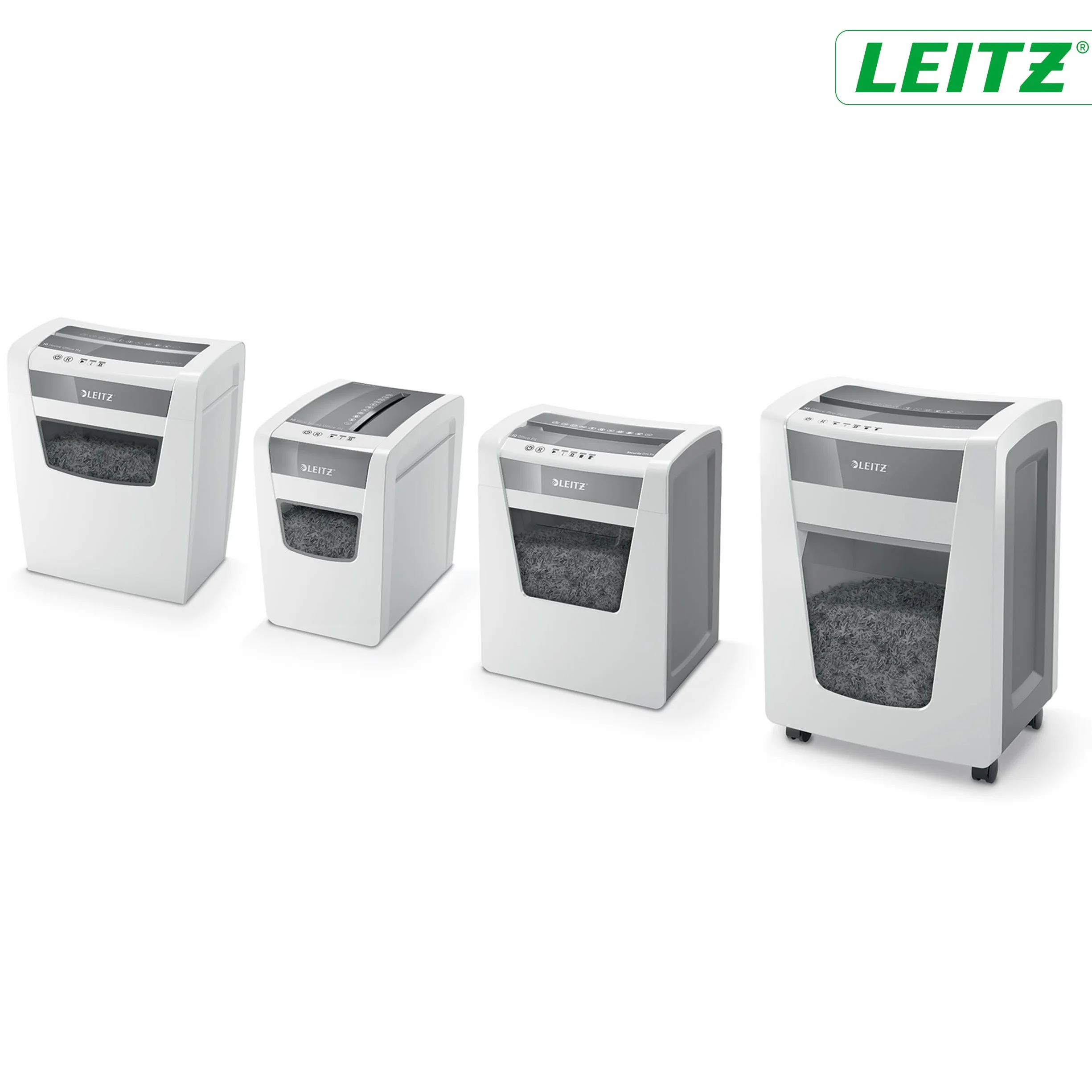 Leitz Iq Home Office P4 80090000 Niszczarka, Biały/Szary, 23 l