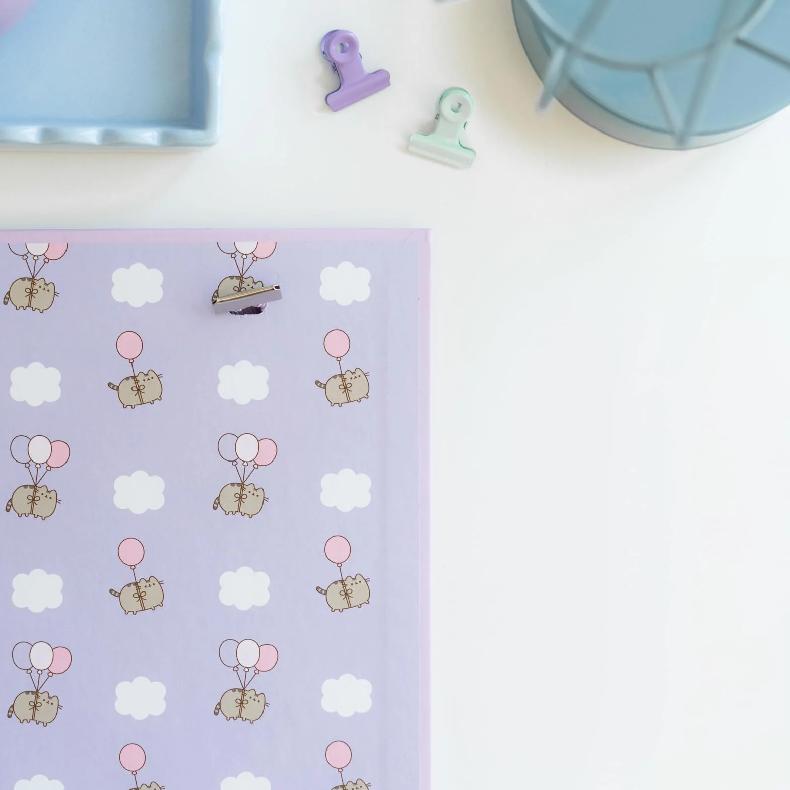 Grupo Erik Pusheen A4 Segregator 2-Ringowy | 27 x 32 cm | Artykuły Papiernicze i Prezenty z Kotem Pusheen