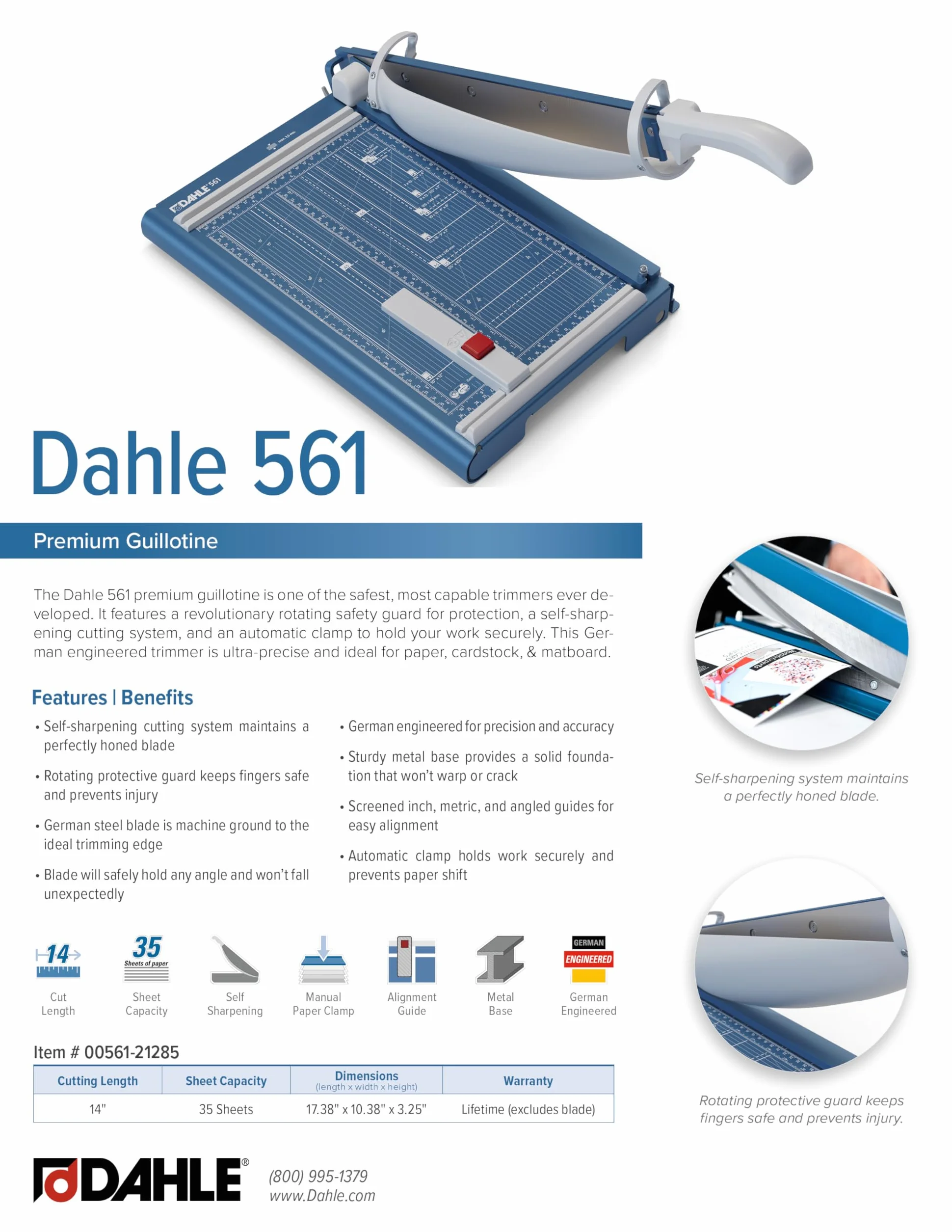 Dahle 561 Przycinarka do Papieru, Wielokolorowy, A4