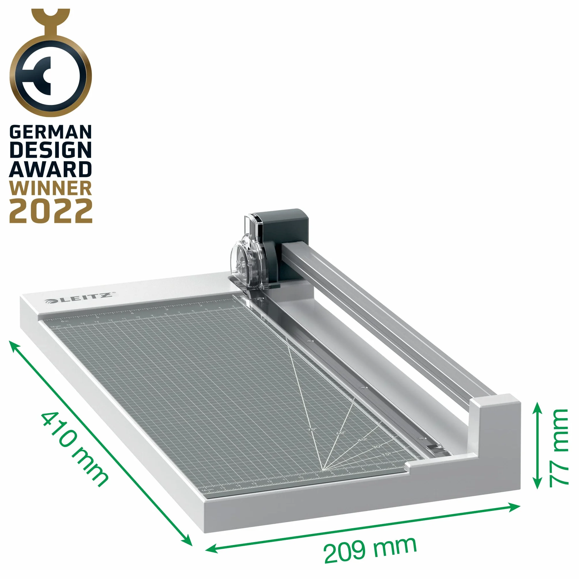 Leitz, Trymer do Papieru Leitz Precision Home Office A4 z Prowadnicą Wyrównującą, Tnie do 10 Kartek, Długość Cięcia 305 mm, Trwałe Ostrze do Cięcia Prostego (90260000)