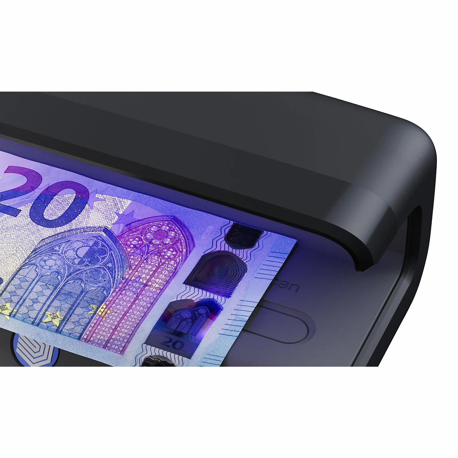 Safescan 55 LED urządzenie do sprawdzania banknotów, kart kredytowych i dowodów osobistych, z 3 wydajnymi diodami LED