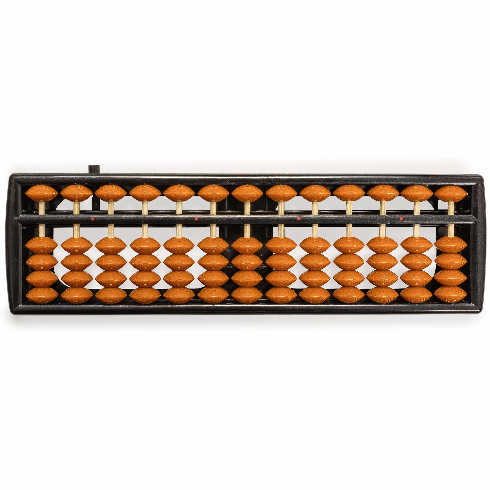 Yellow Mountain Imports Soroban Abacus - 13 kolumn, 24,5 cm profesjonalny japoński kalkulator do matematyki psychicznej i nauki Montessori