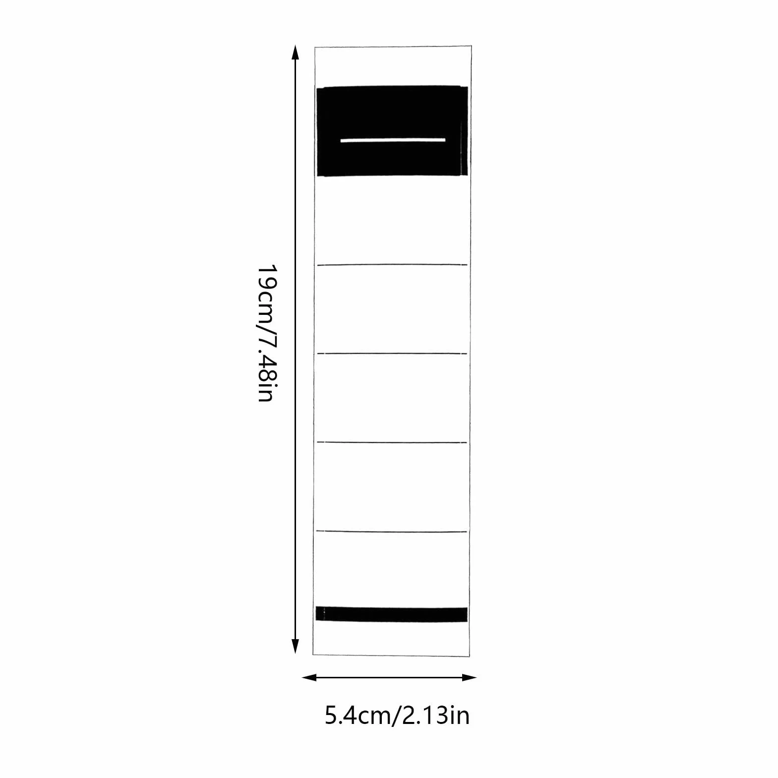 Etykiety samoprzylepne do segregatora 3 x 18 cm zestaw 100 sztuk