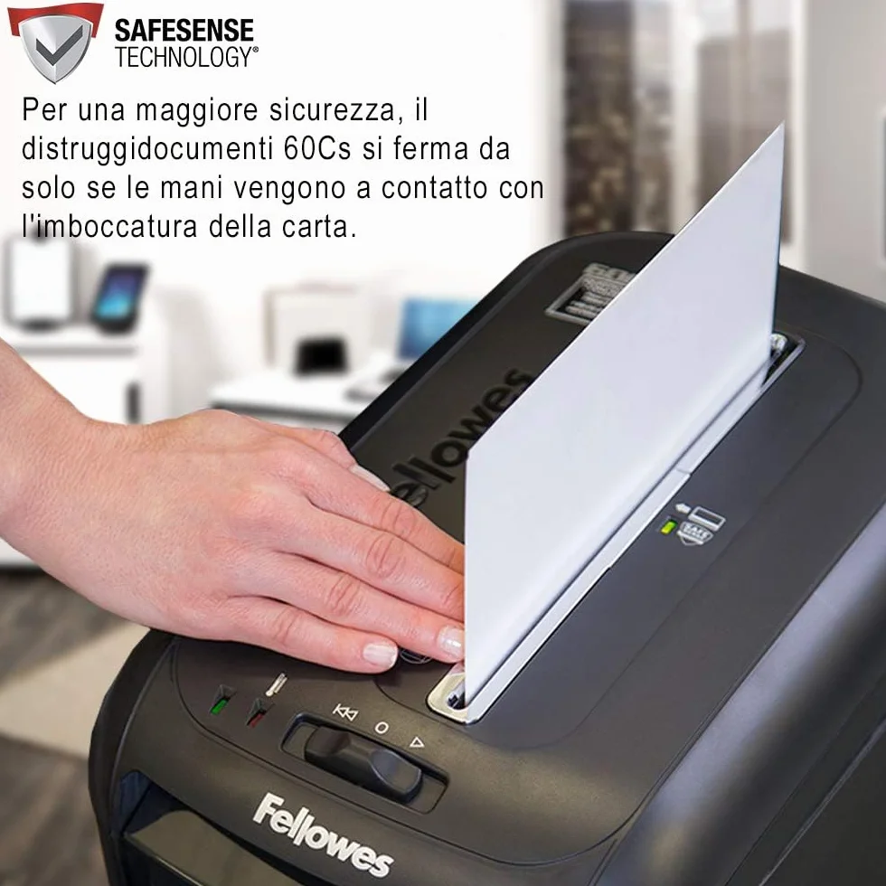 Fellowes 4606101 Niszczarka do Papieru, Czarny, 22 l