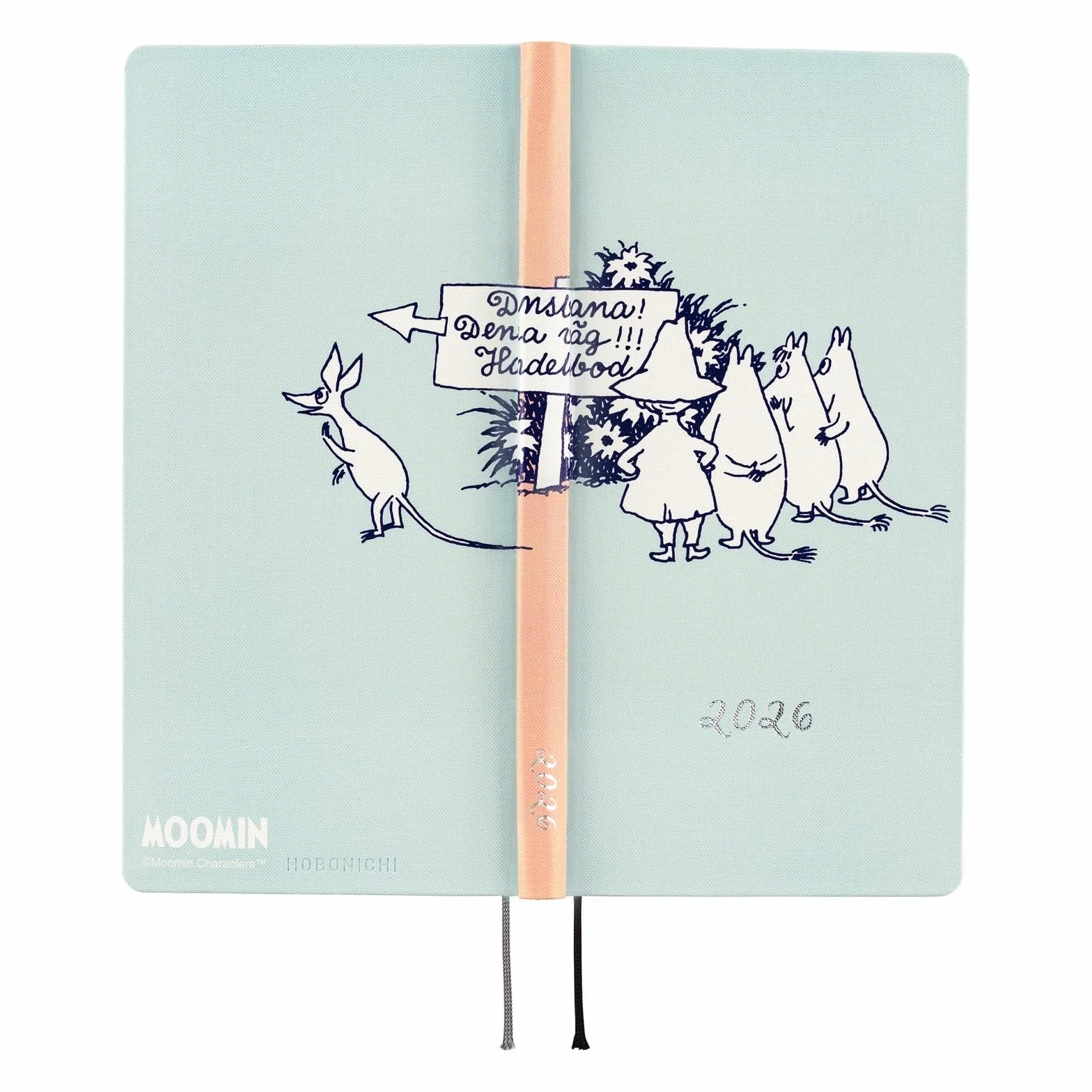 Hobonichi Techo 2026 Spring Weeks – Moomin: To the Outdoor Dance Hall (japoński, wysoki i cienki, kwietniowy start)