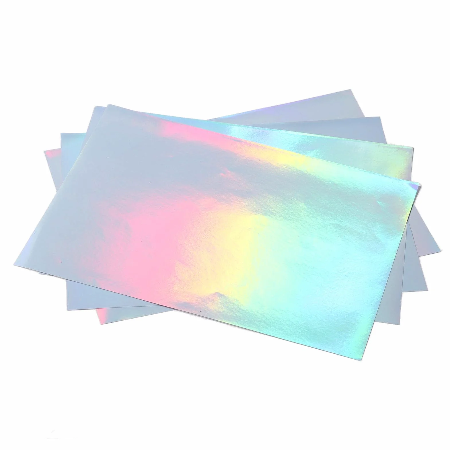 22 Arkusze A4 Papier do Naklejek Holograficznych do Druku, Wodoodporna Folia Aluminiowana Laserowo Papier Holograficzny w Sztyfcie, 210 Mm X 297 Mm / 8 X 12 Cali Rozmiar