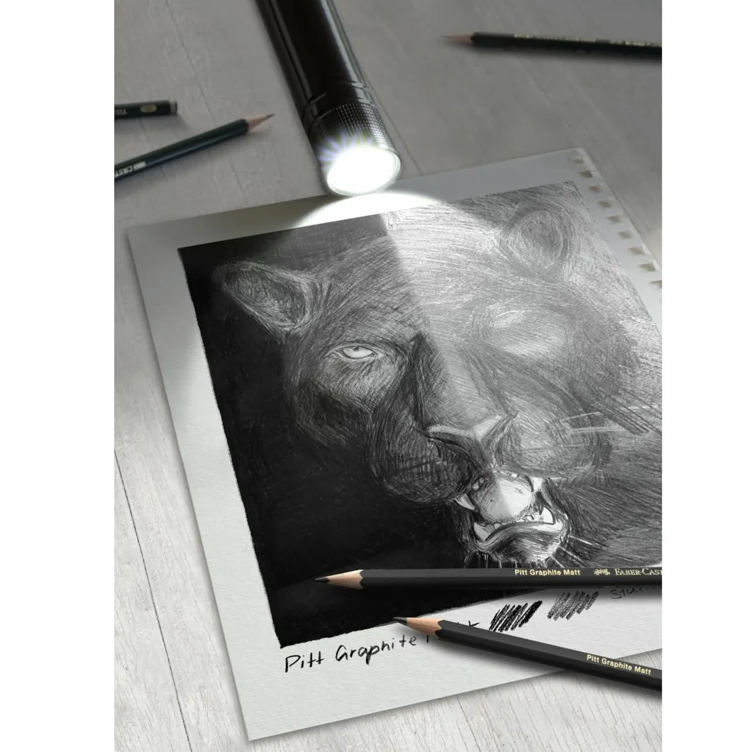 Faber-Castell Pitt Graphite Matt FC-115224 Zestaw Ołówków, Szary, 20 Elementów