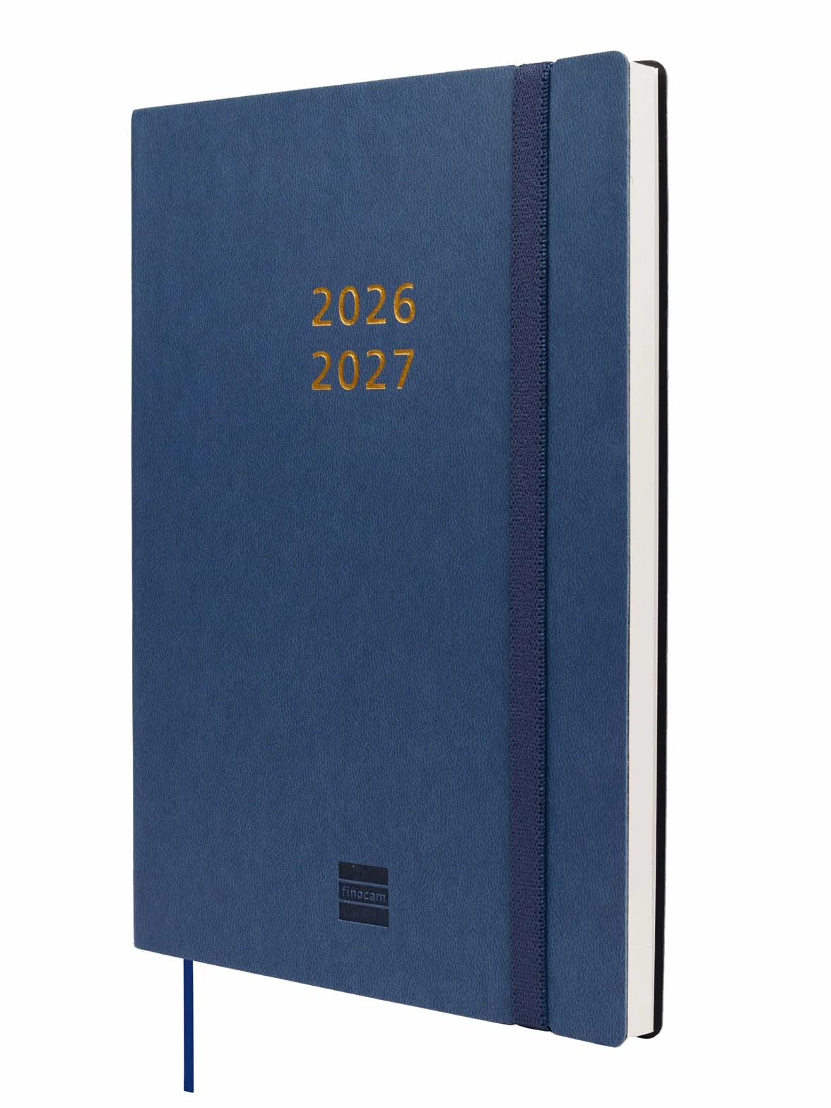 Finocam Mara Weekly Planner 18-Month | Weekly View Vertical Layout · July 2026 to December 2027 | Blue · International - Week-to-view diary