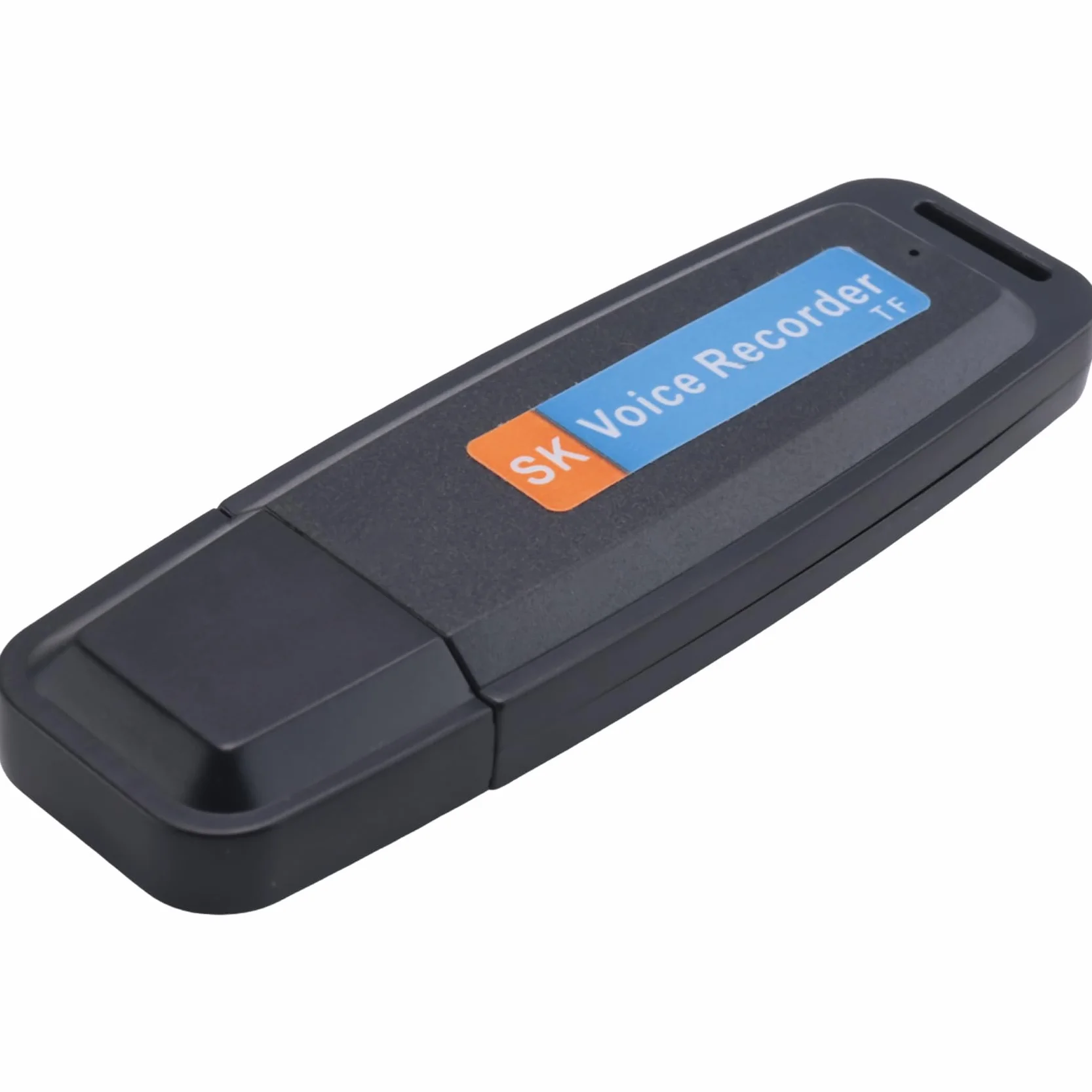 Cyfrowy dyktafon USB do ładowania U-Disk Mini dyktafon aktywowany dyktafonem - czarny